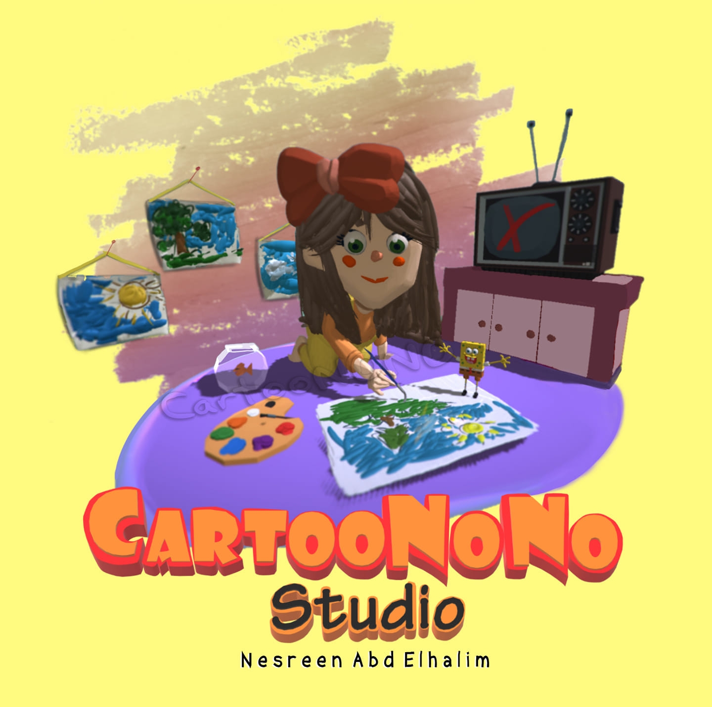 CartooNONO Studio كارتونونو لتعليم الفنون - مين جاهز النهارده لنرسم ...