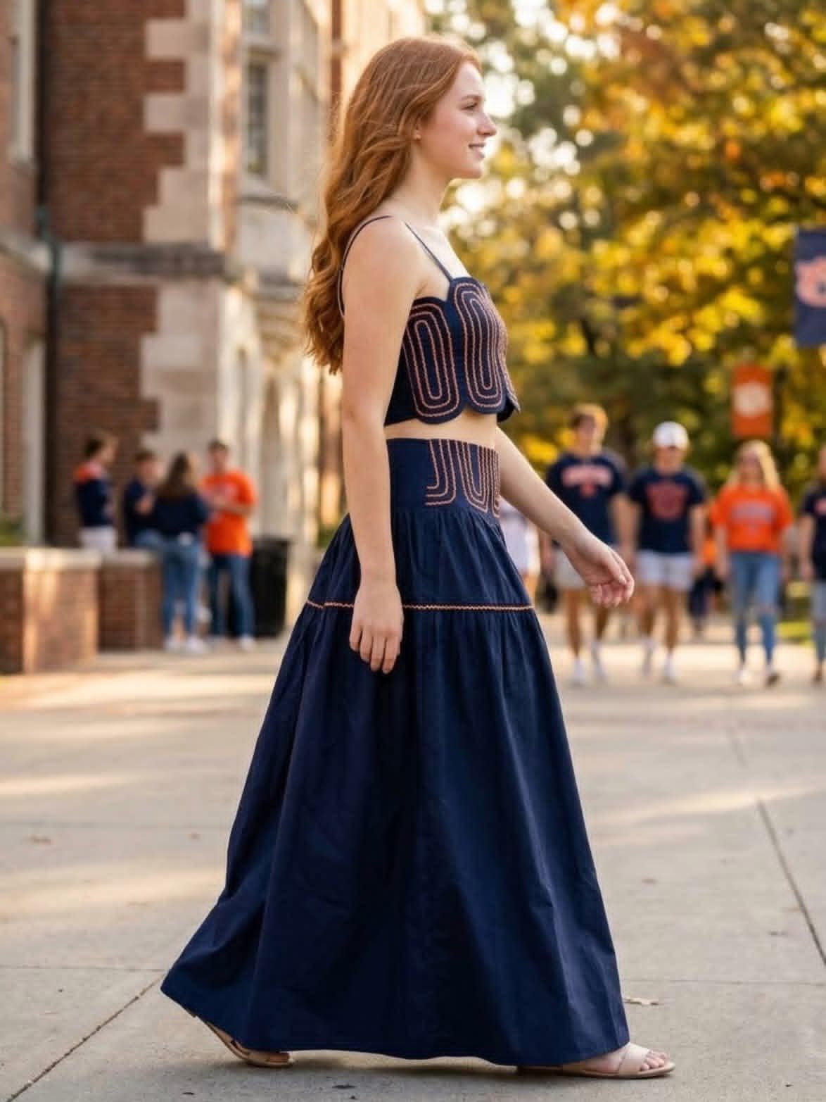 Auburn game day outfit with Lucy set
