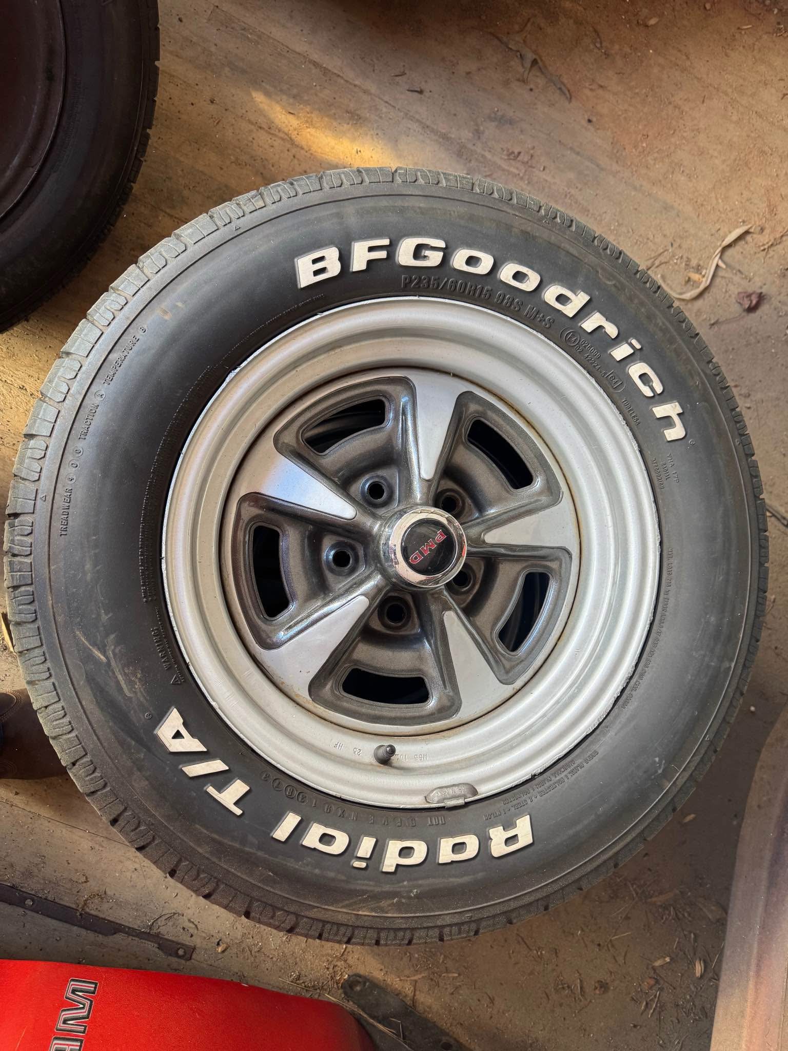 Pontiac 15x7 Rally Wheels & Tires - Car Wheels, Tires & Parts ...