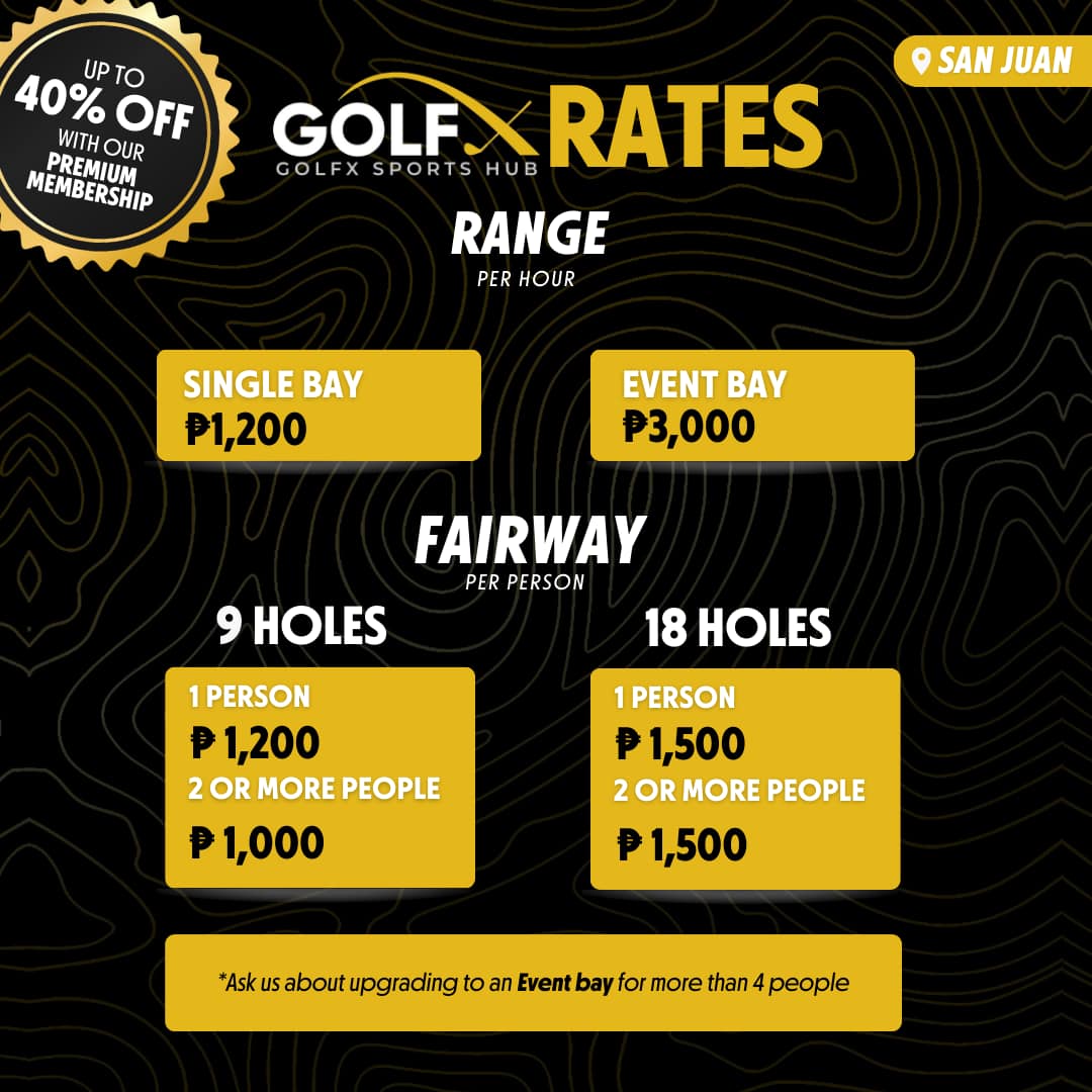 Here’s GolfX’s official prices for... - GolfX Philippines | Facebook