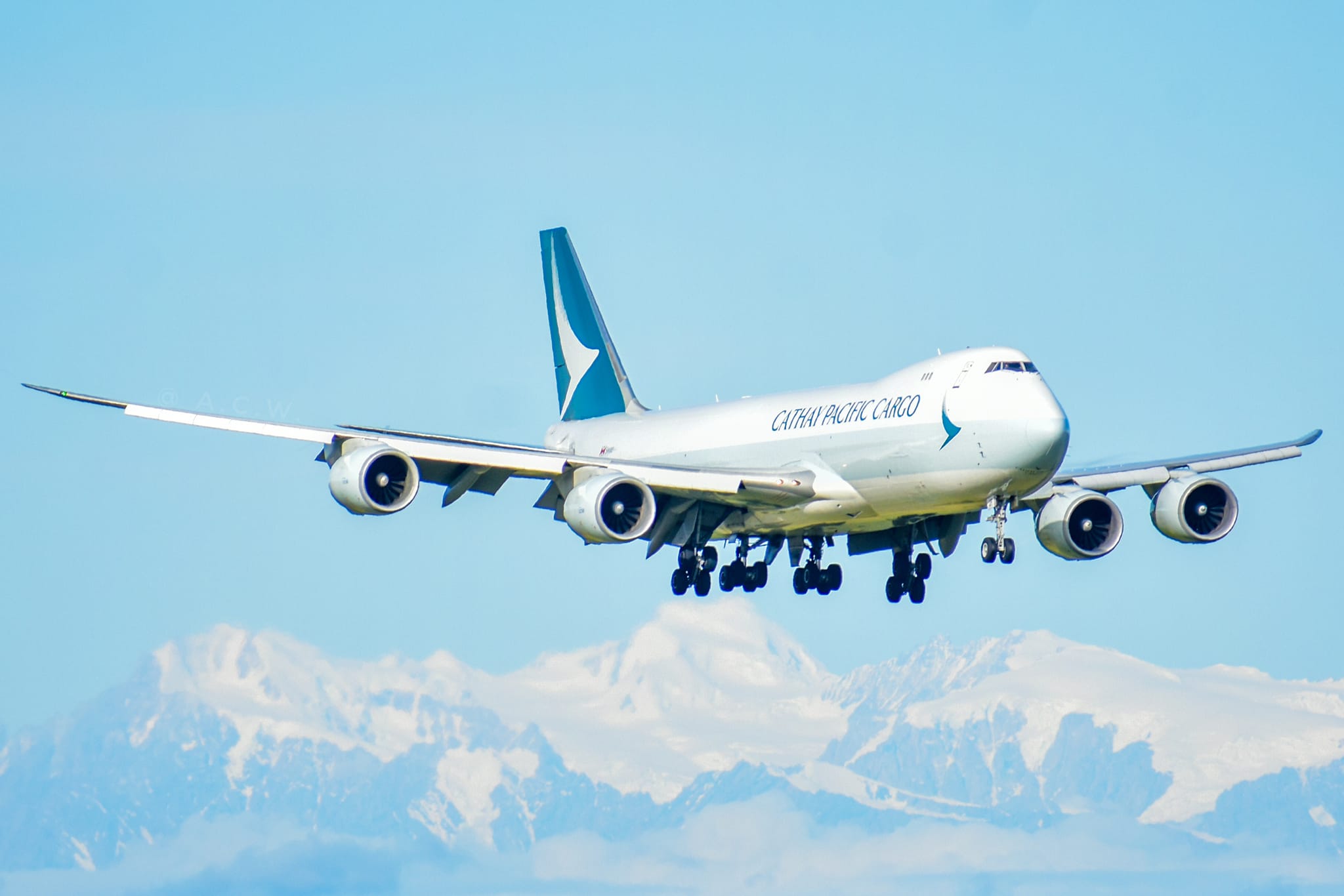 Cathay Pacific Cargo Boeing 747-8F at Osaka-Kansai Int'l Airport