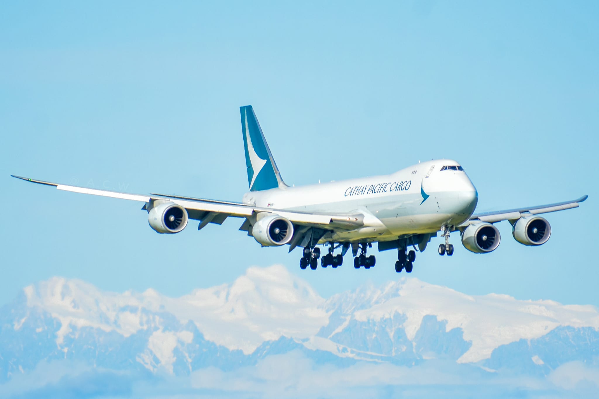 Cathay Pacific B747-8F 80th anniversary livery model