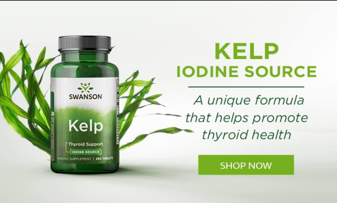 Complément Alimentaire Swanson Kelp - Source D'iode, 250 Comprimés, Neuf Sous Emballage