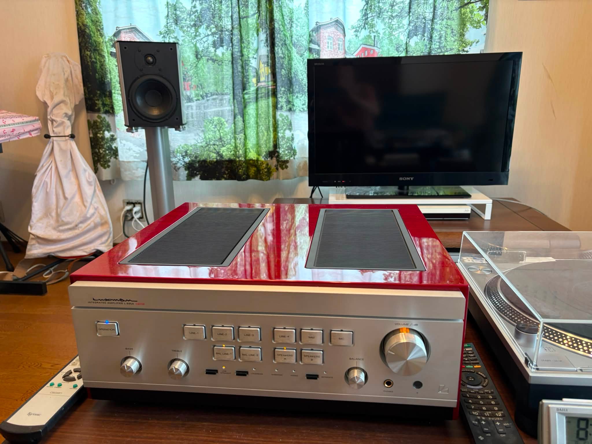 スピーカー劇場最終回 SONY SRS-015SP 平面スピーカー 裏側のラベルを