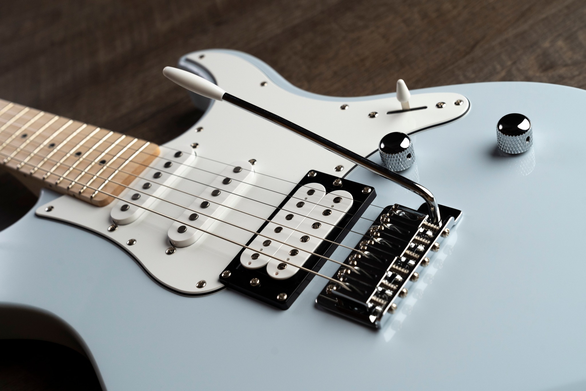 Yamaha PAC312 guitar with nice fingerboard grain