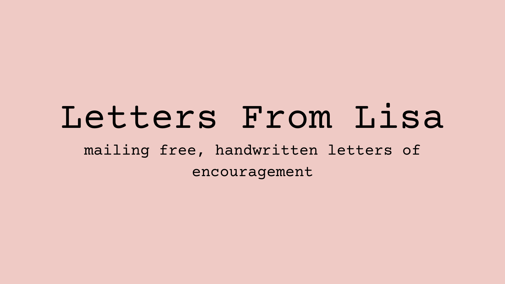 Letters from Lisa
