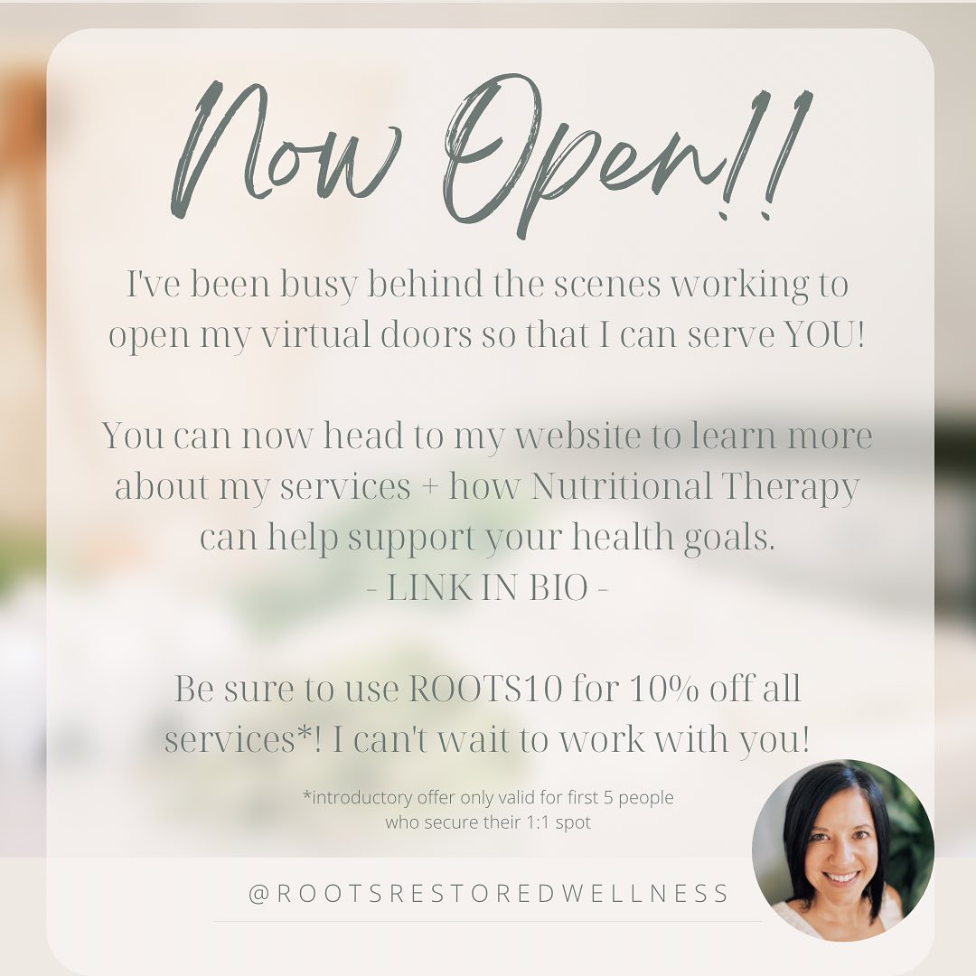 My Virtual Doors are now... - Roots Restored Wellness LLC