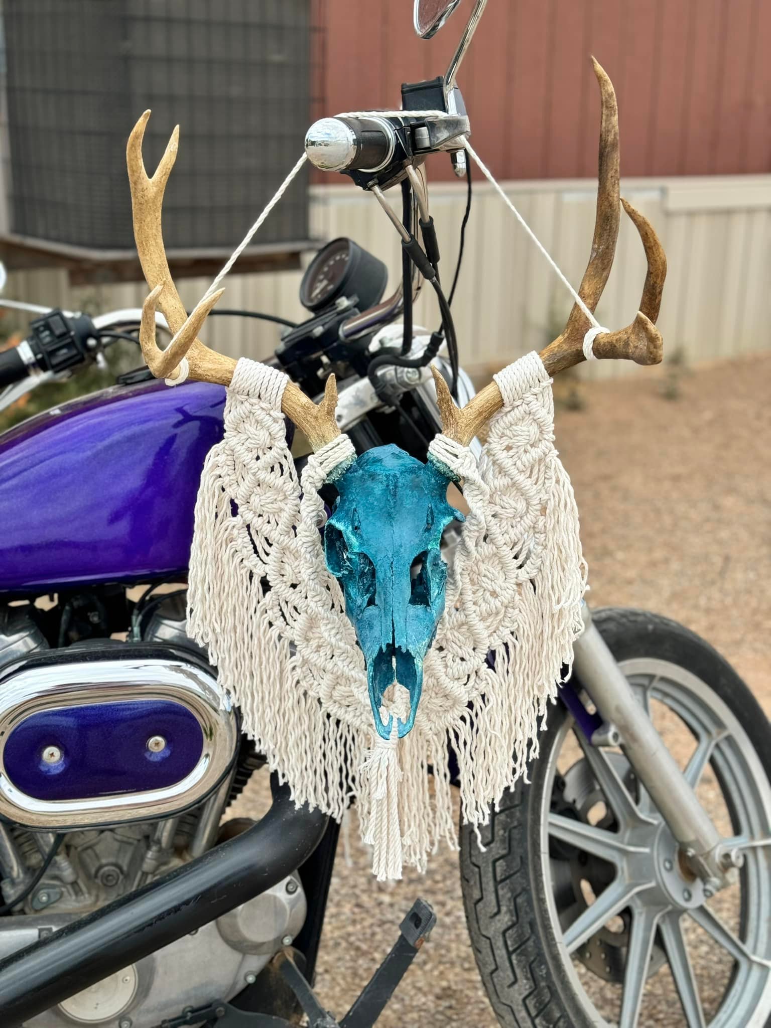 deer skull motorcycle helmet Mountain Mike's Natural Causes cosplay conventions Silver Predator Custom Helmet Berseker