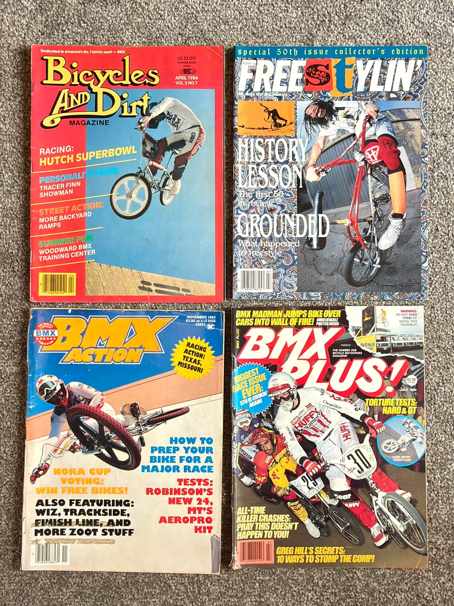 Vintage Old School BMX Magazines for Sale - 15 Titles from 1980s