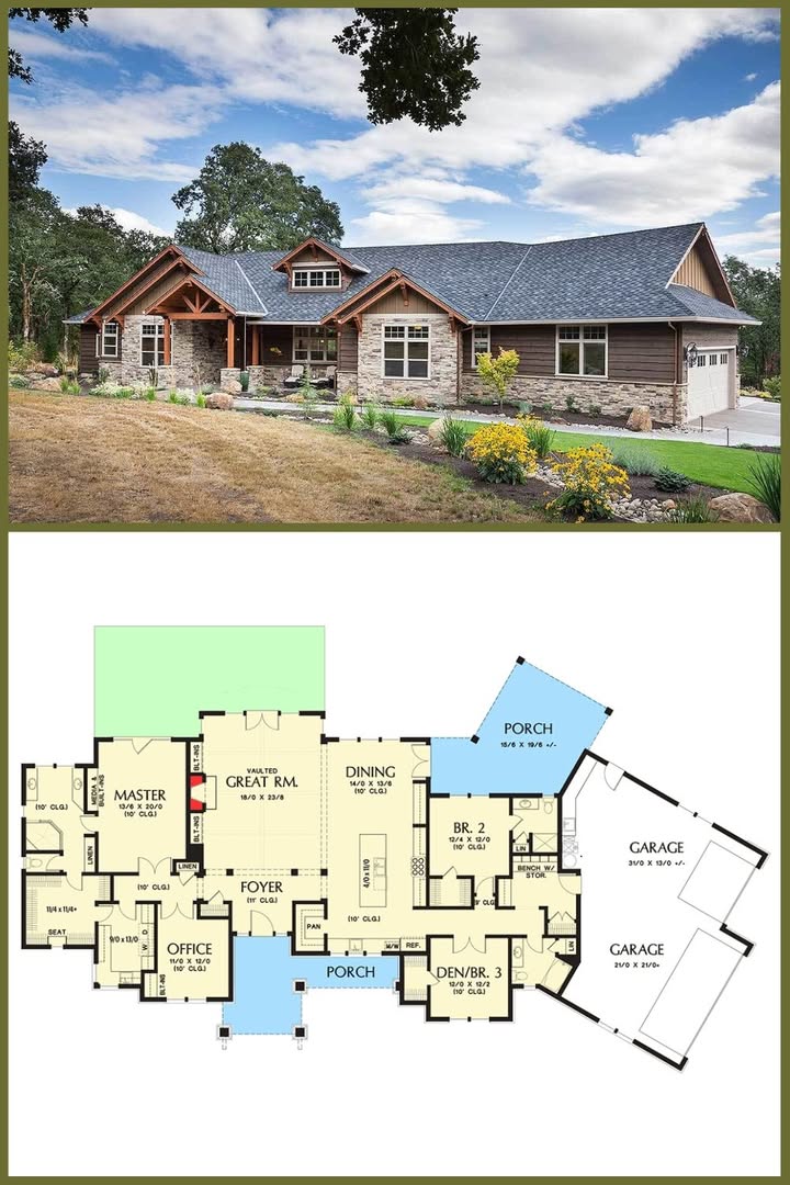 Smart - 2,910 Sq Ft. 3-Bedroom 1-Story Northwest Ranch Style House Plan ...