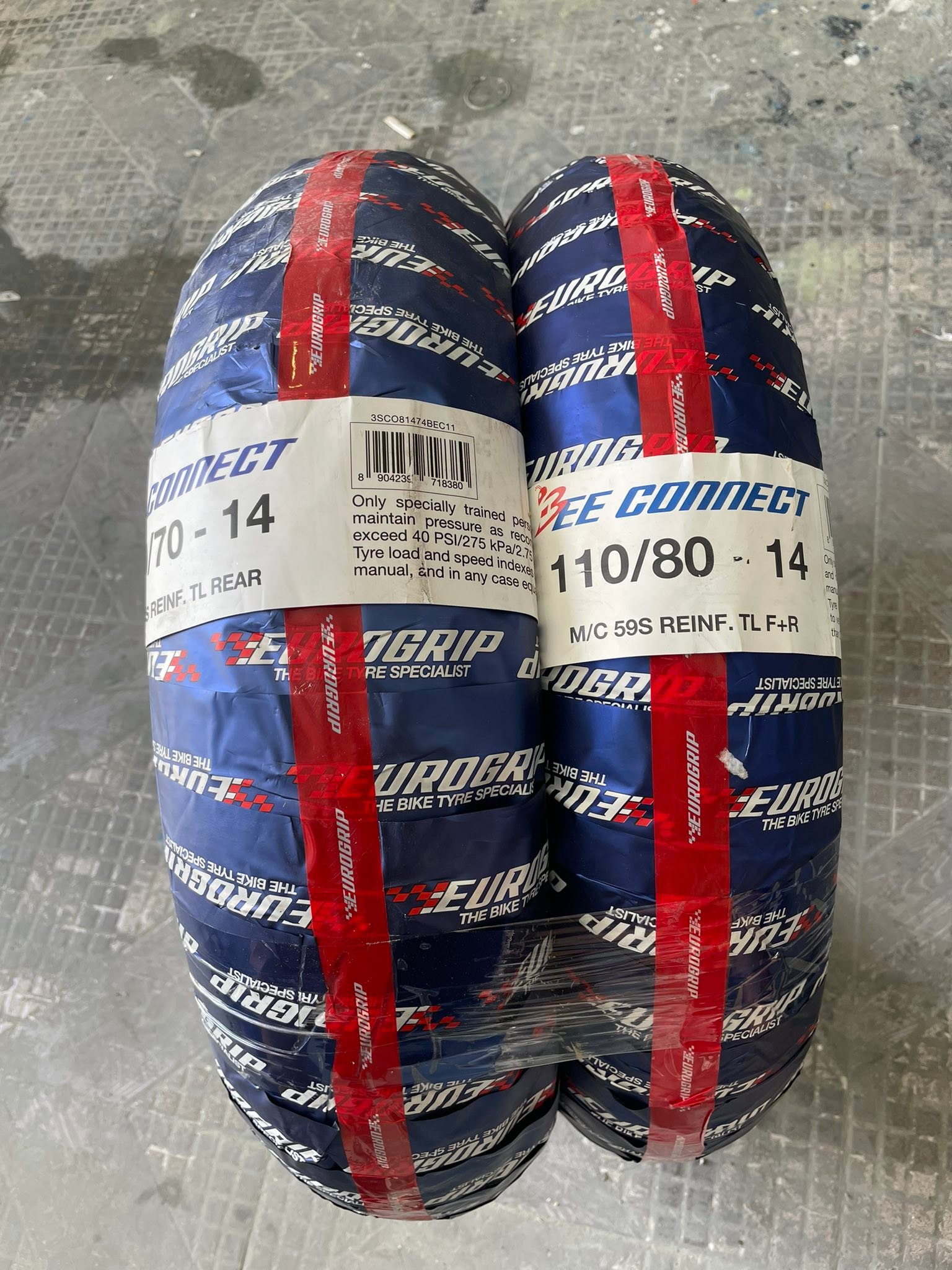 Brand new EuroGrip tire set for sale