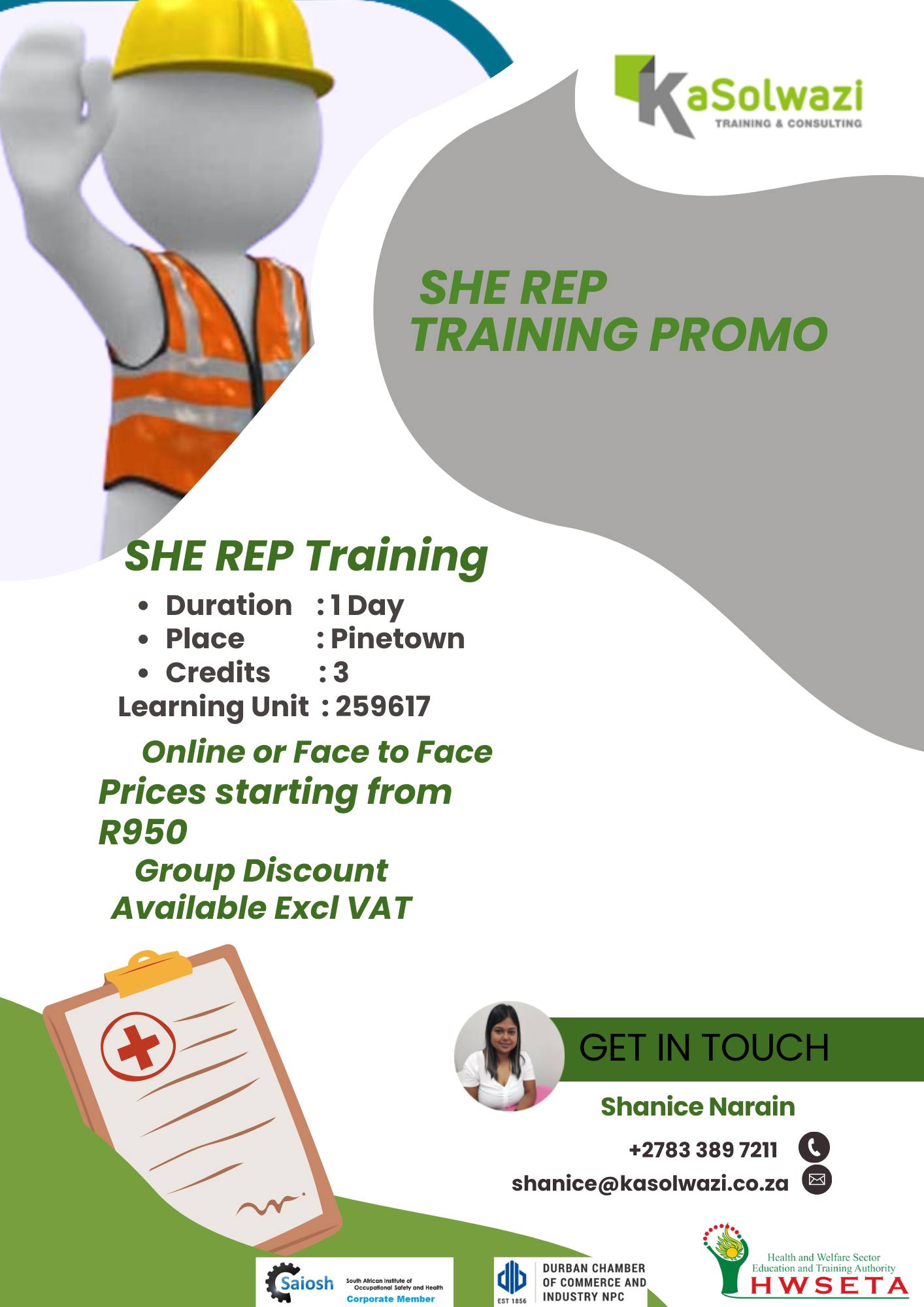 🛡️ Elevate Workplace Safety with... - KaSolwazi SHEQ experts