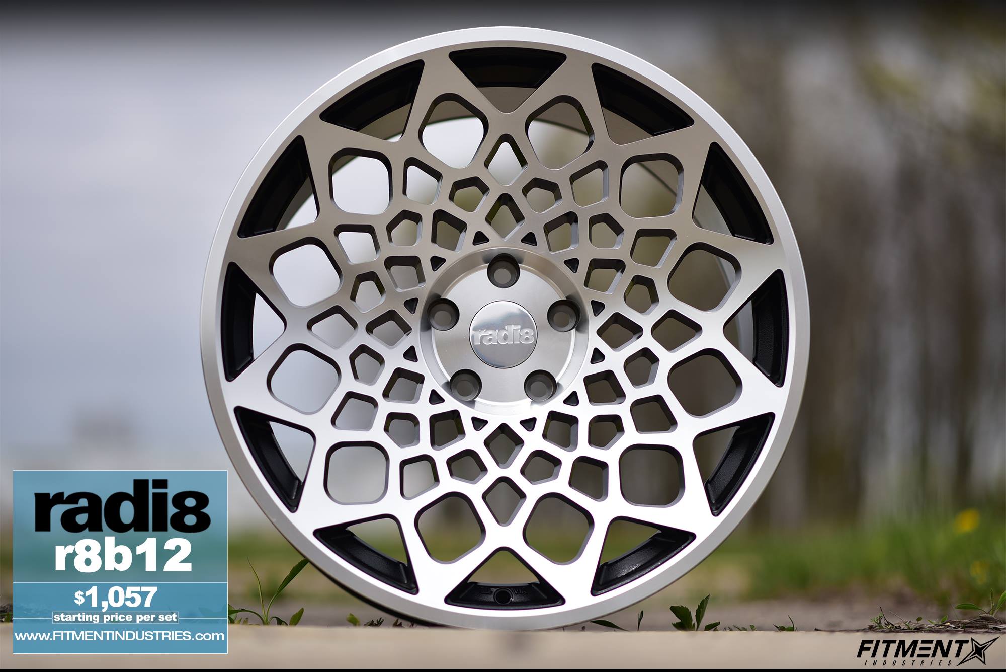 Radi8 wheels | r8b12 | Silver | Starts at $1,057/set Available 