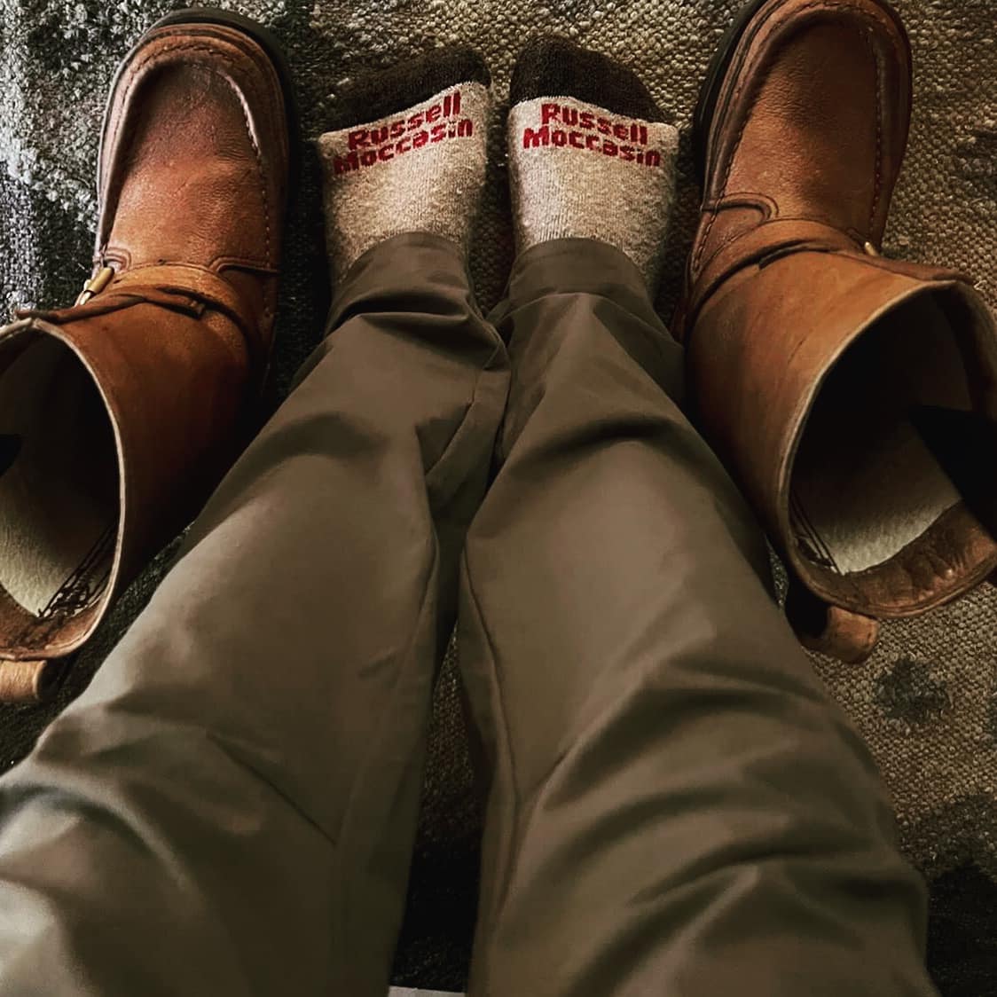 希少•エルク】Russell Moccasin Co. Brown ELK 希少•エルク】Russell