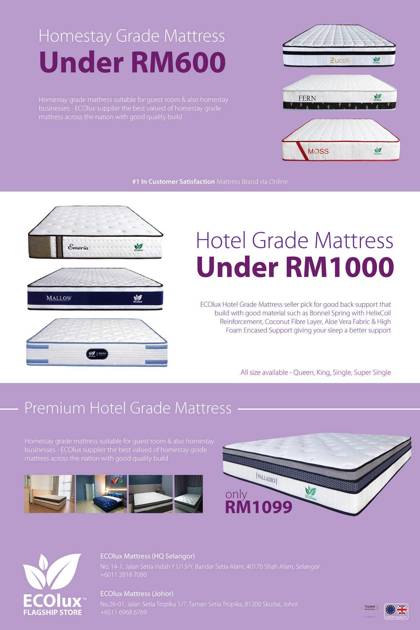 Ecolux Mattress Ecolux Mattress 1 Customer Facebook