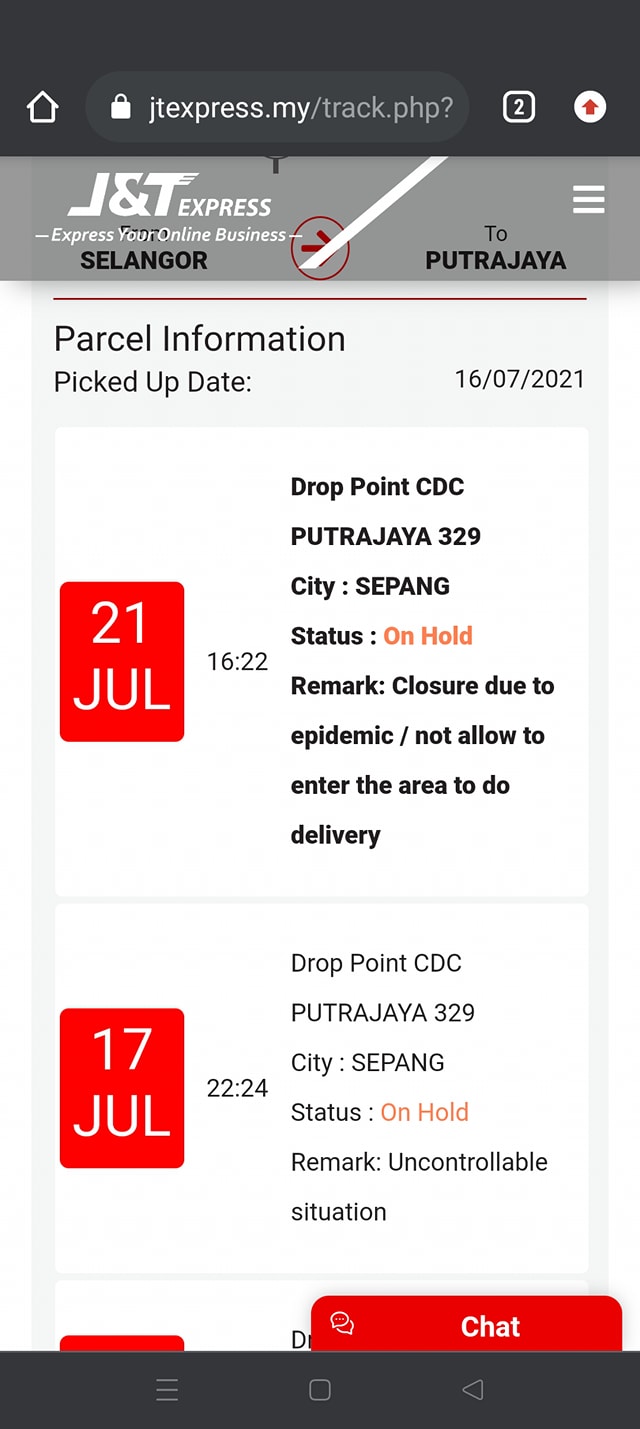 Here Is The Complete List Of Drop J T Express Malaysia Facebook