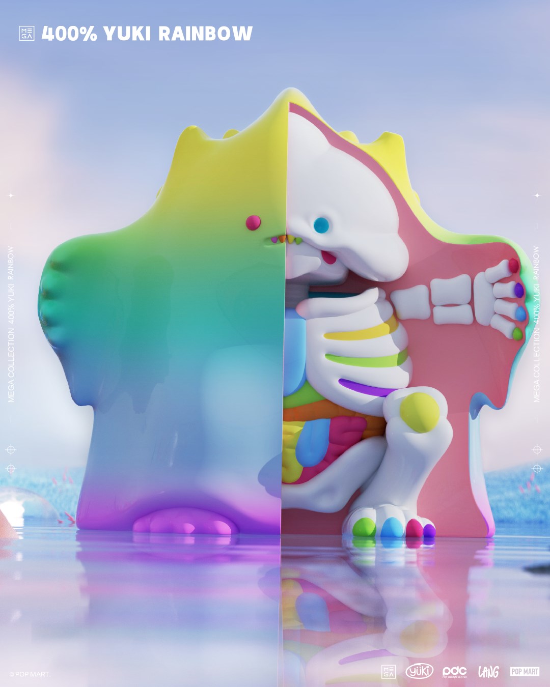 10月新品_ MEGA珍藏系列400% YUKI RAINBOW 】 YUKI 奔向宇宙！再次穿越