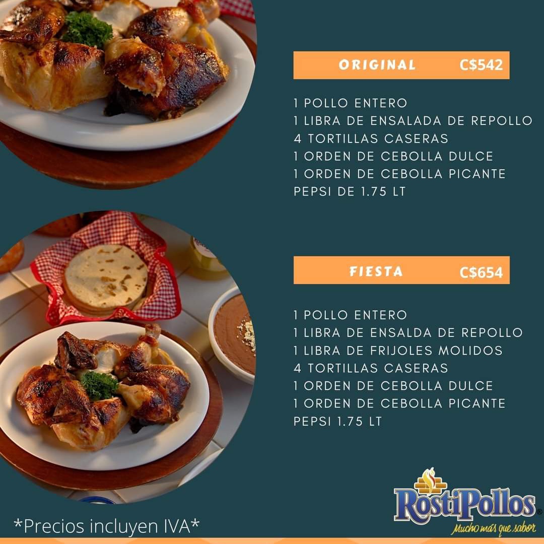 ¿Ya conoces nuestro menú... - Rostipollos Chinandega