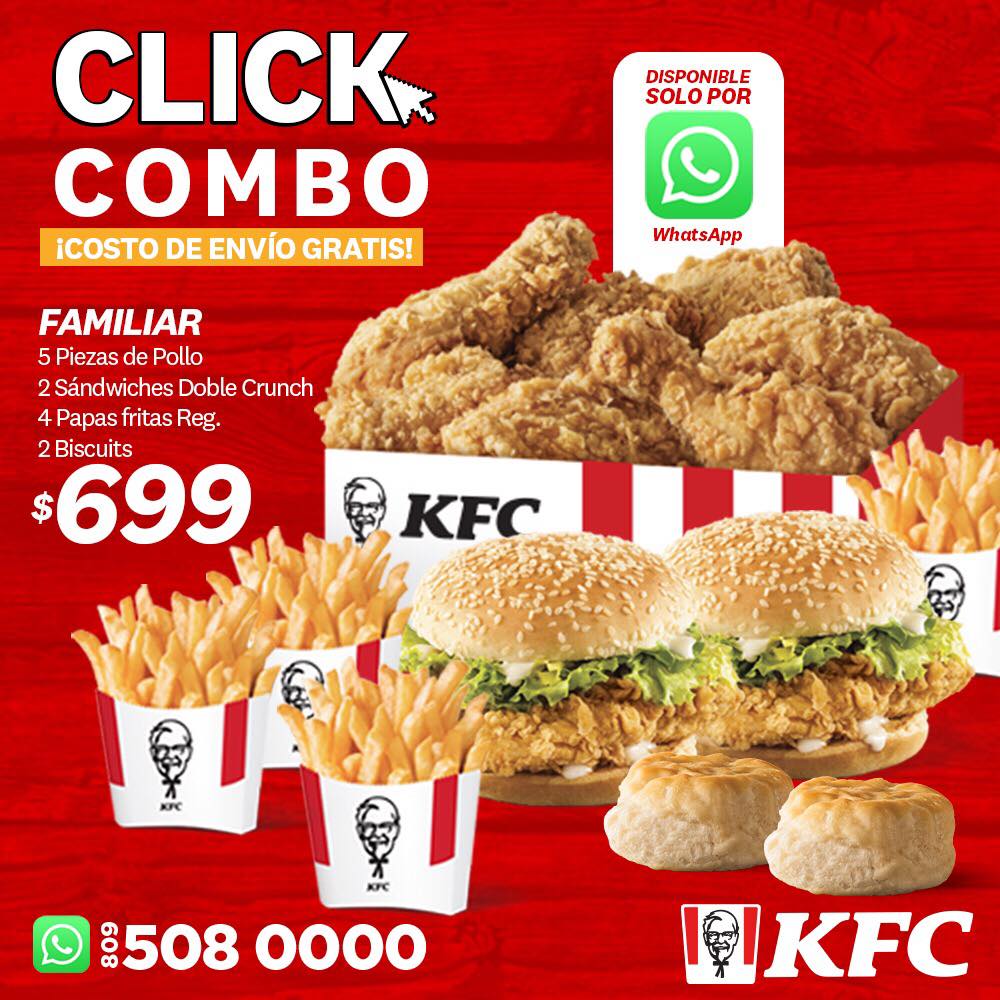 KFC - ¡Disfruta del Click Combo familiar por solo RD$699... | Facebook