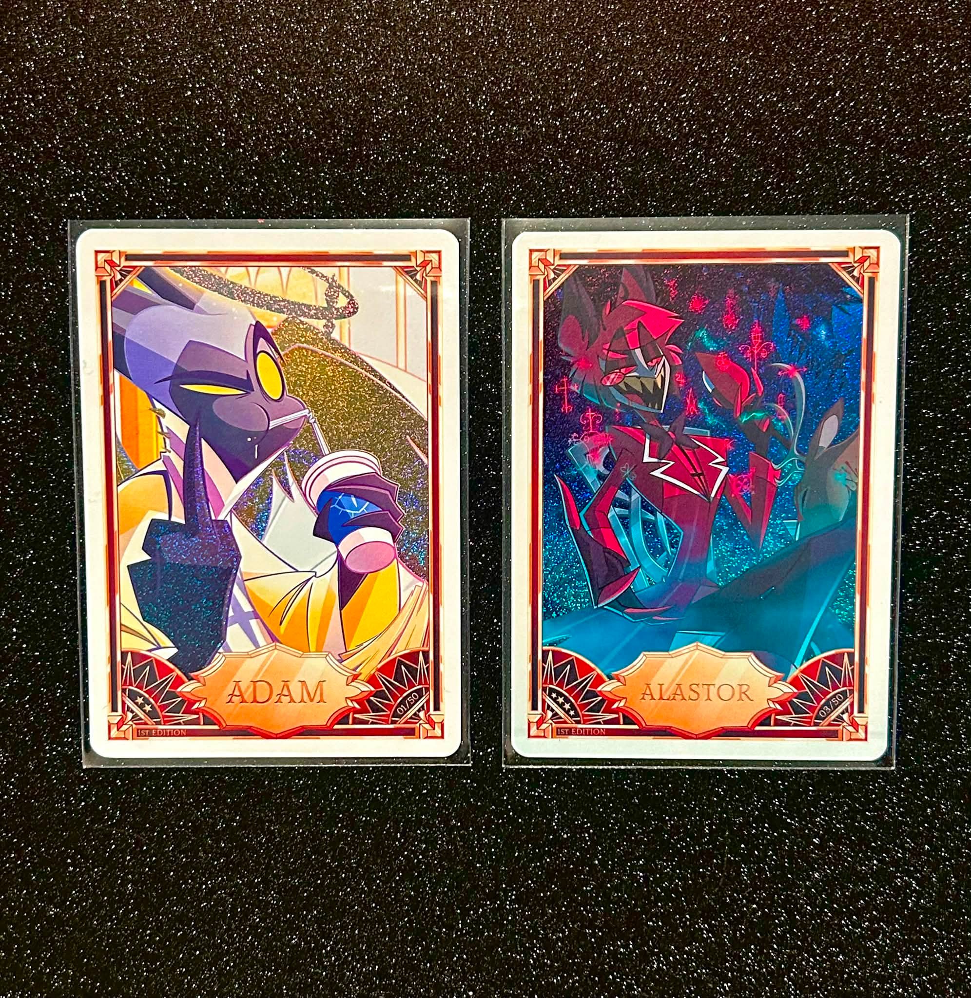 Hazbin Hotel 1st Edition Foil Cards for Sale - Alastor, Adam
