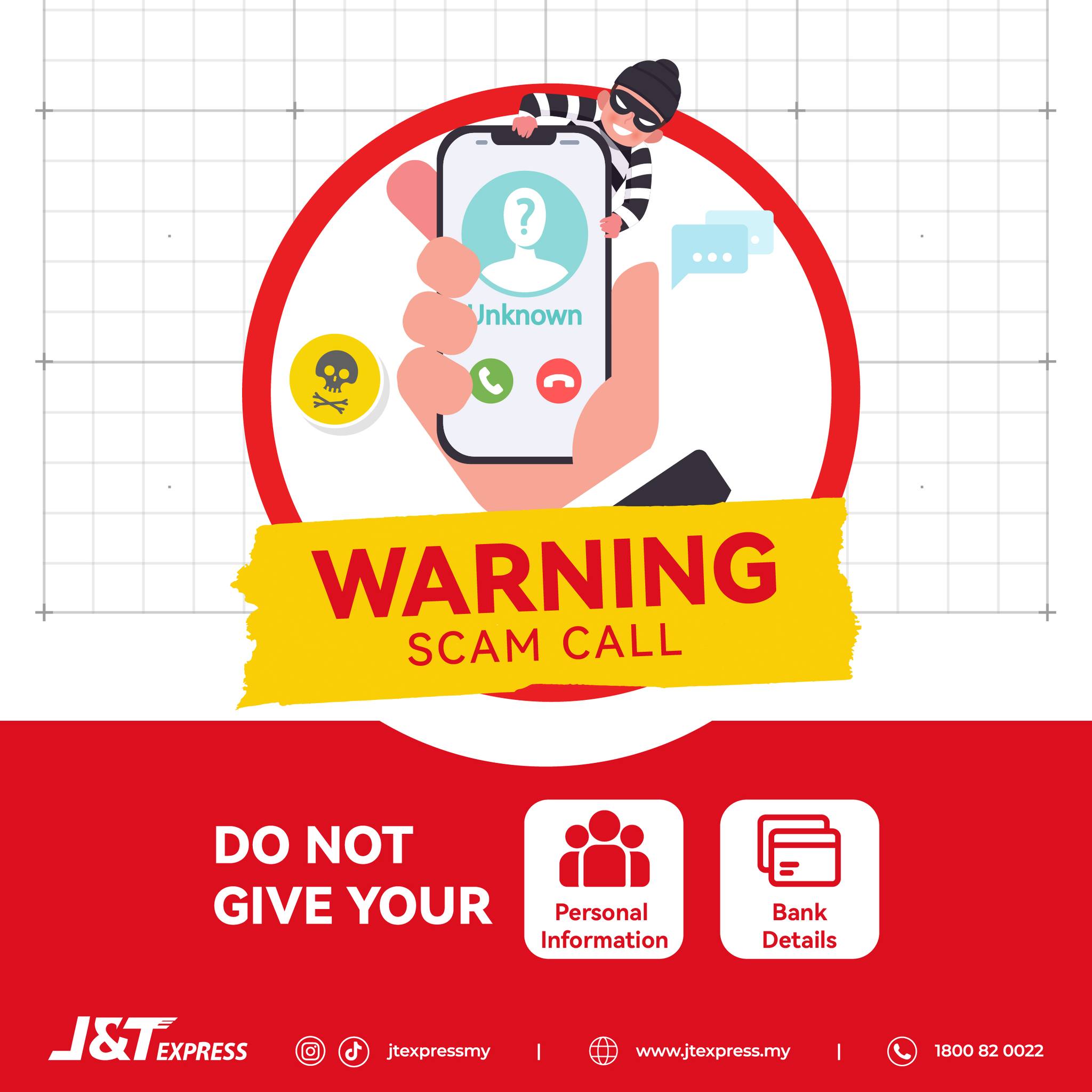 ⚠️ Stay vigilant against scams!💡... - J&T Express Malaysia | Facebook