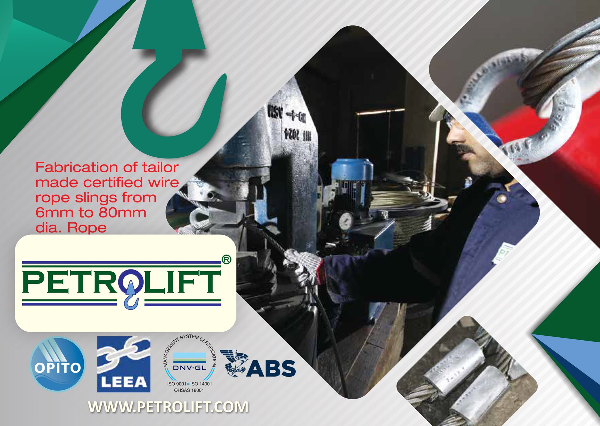 Petrolift - Fabrication of tailor made certified wire rope... | Facebook