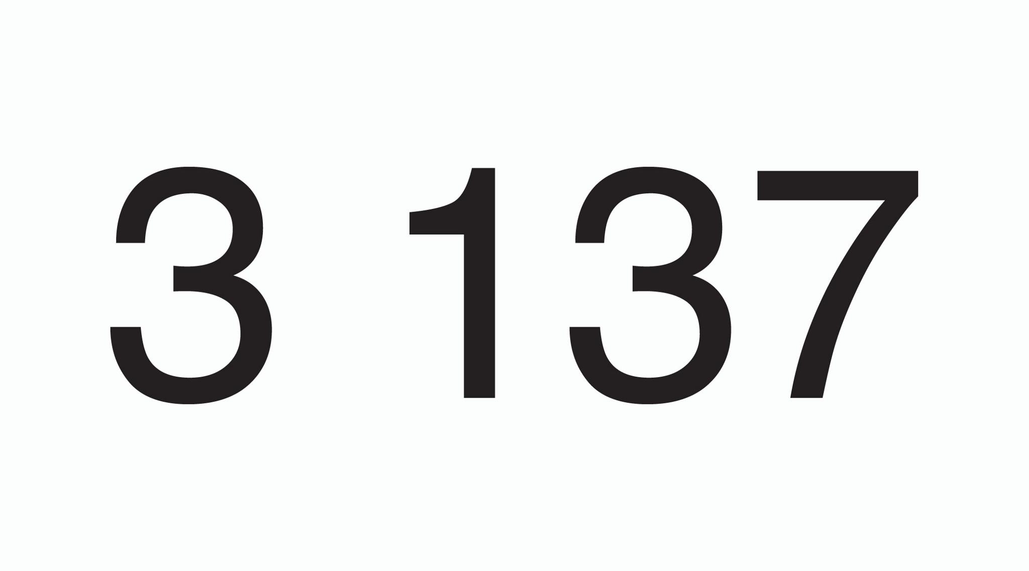 3 137