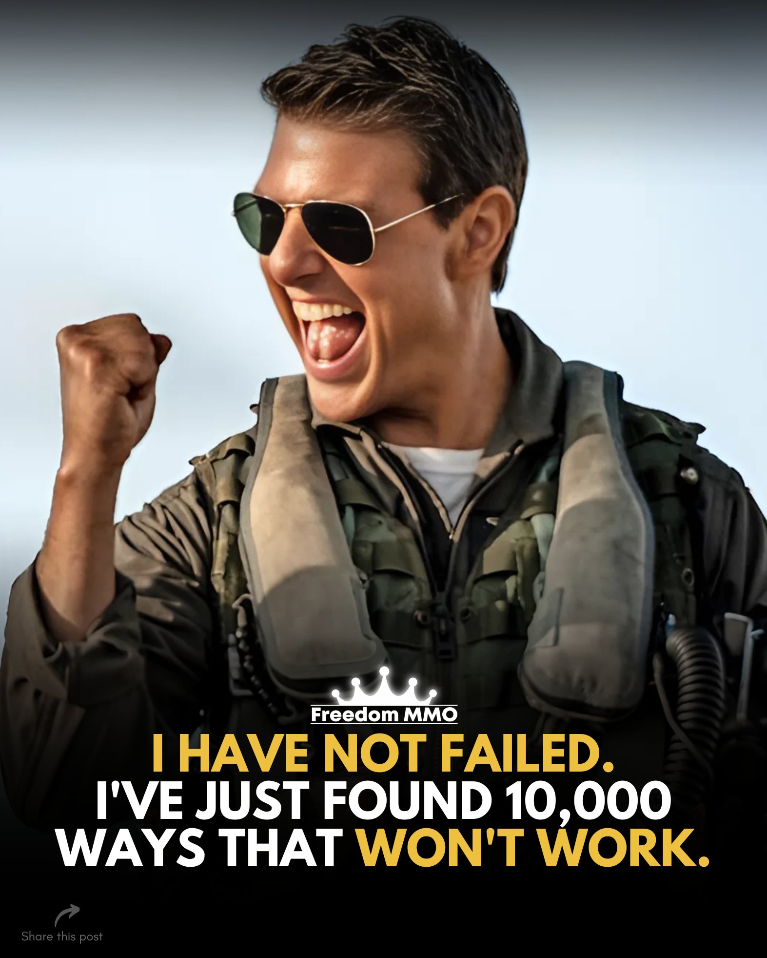 Freedom - 👑 Failures are lessons 👑 #FreedomMMO #success #motivation # ...