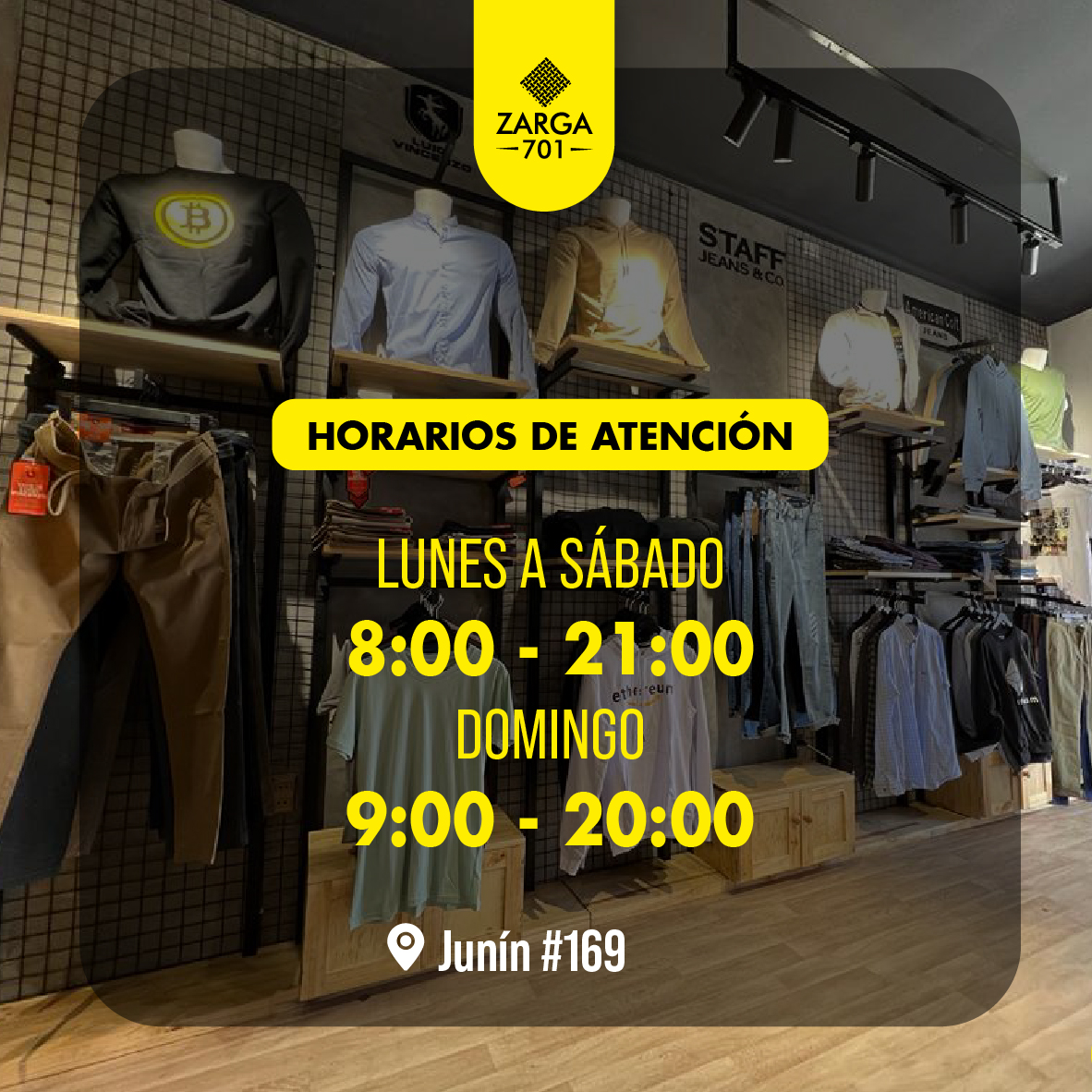 Zarga 701 - 🕘 HORARIO DE ATENCIÓN 🕘 Sucre: Junín #169,... | Facebook