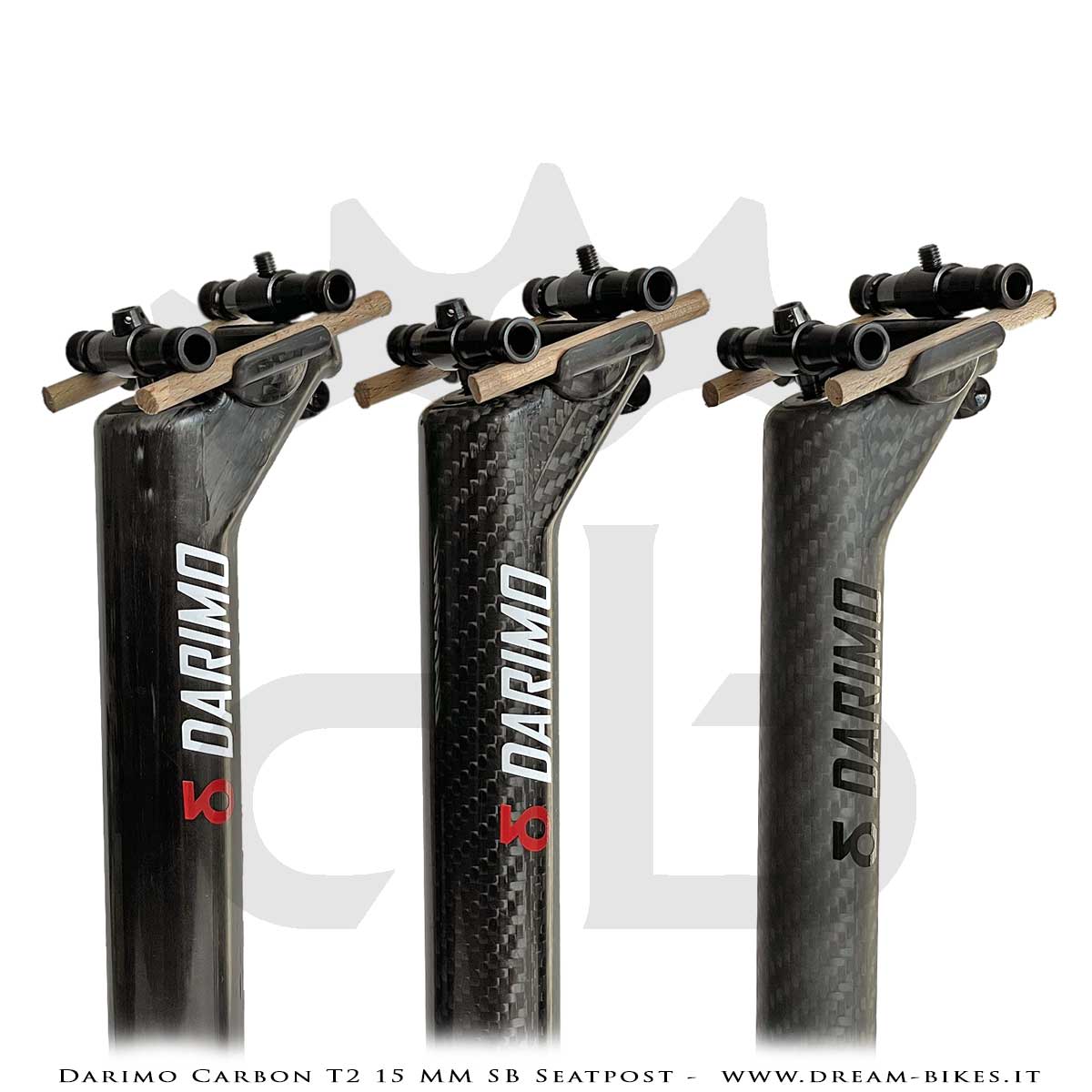 94g！Darimo T2 SB15カーボンシートポスト Darimo Carbon T2 SB 15 mm is the lightest setback seatpost in the
