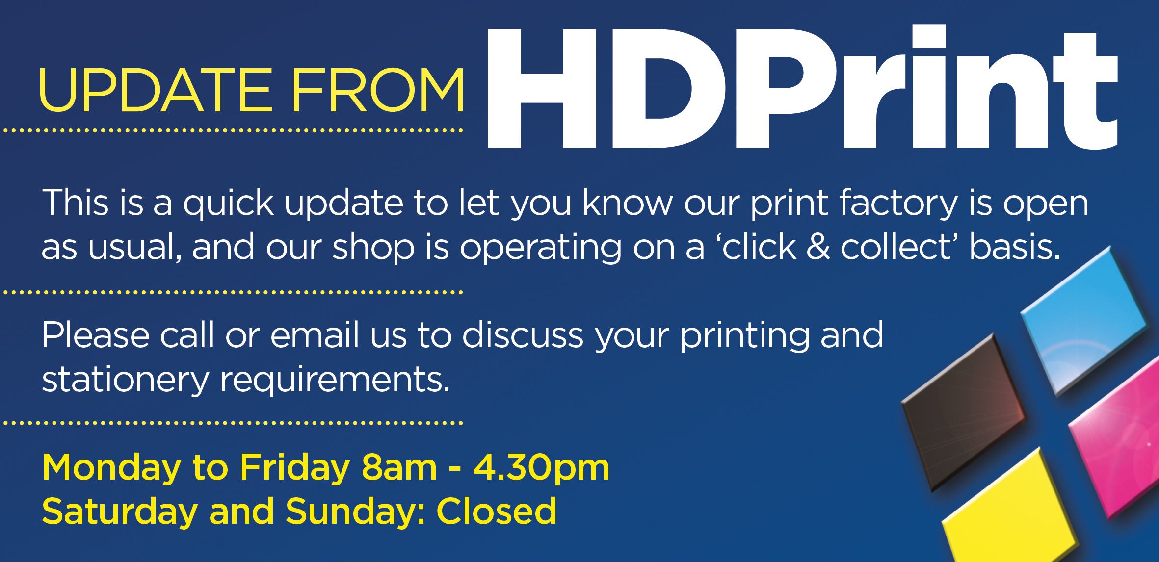 Hertfordshire Display - This is a quick update to let you know our ...