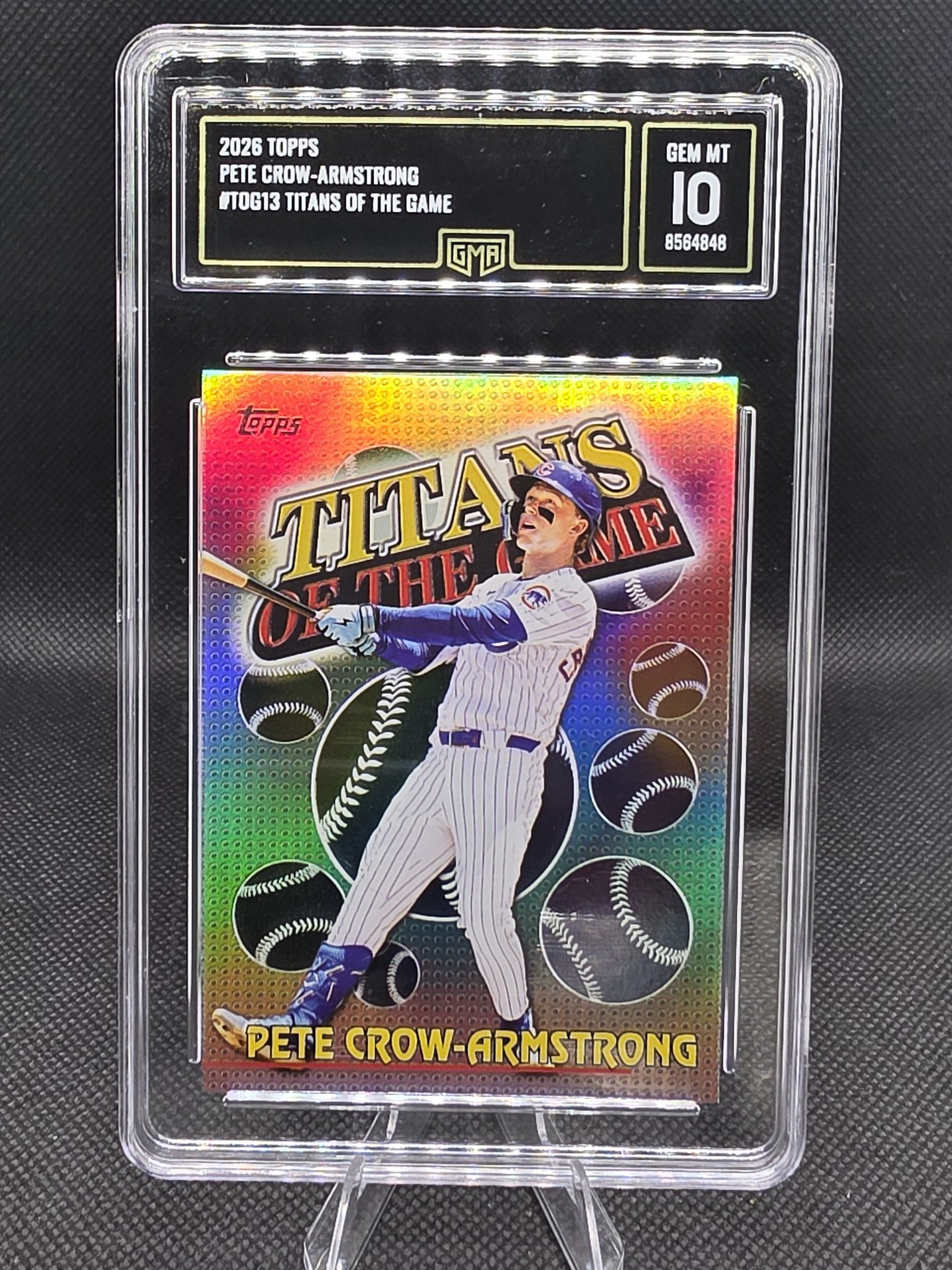 This card is a 2026 Topps Heritage Pete Crow-Armstrong Chrome Pink 