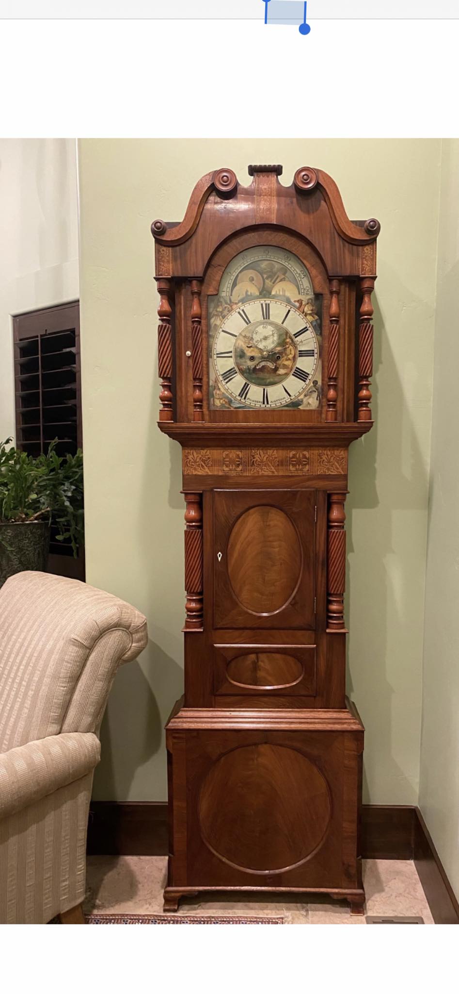 What is a W.F. Evan's Birmingham clock?