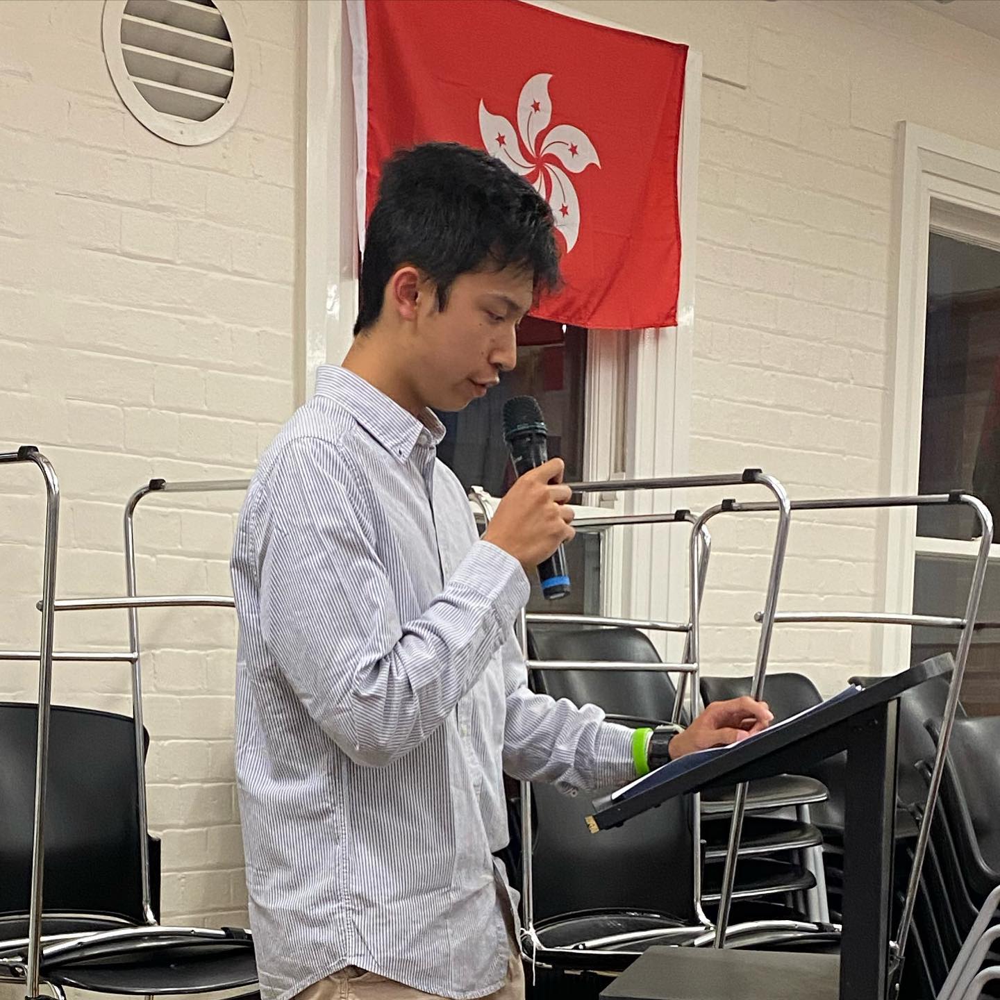 BGS Boarding - Congratulations to Angus Lo for his address...