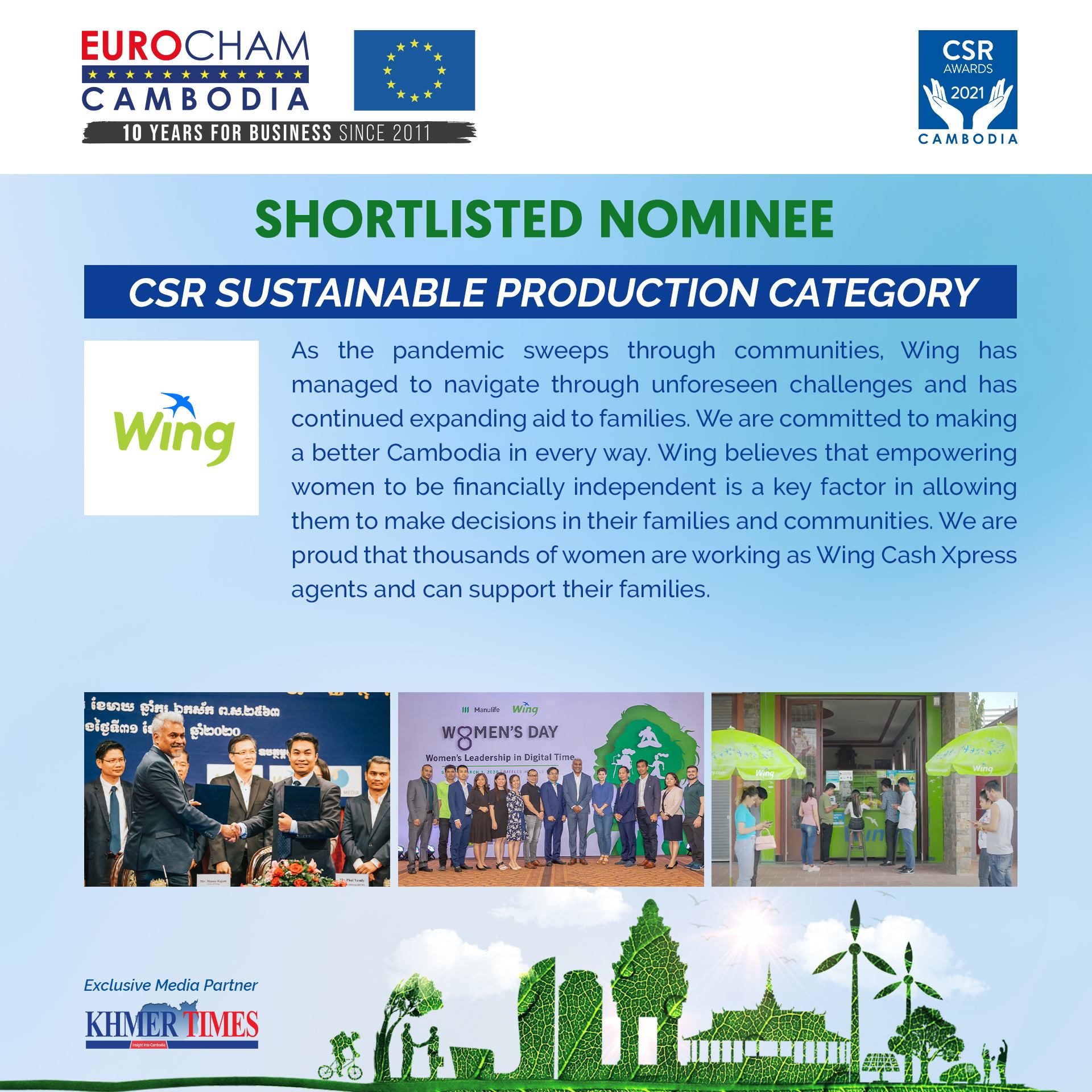 Meet Wing Cambodia, Nominee of the CSR... - EuroCham Cambodia | Facebook