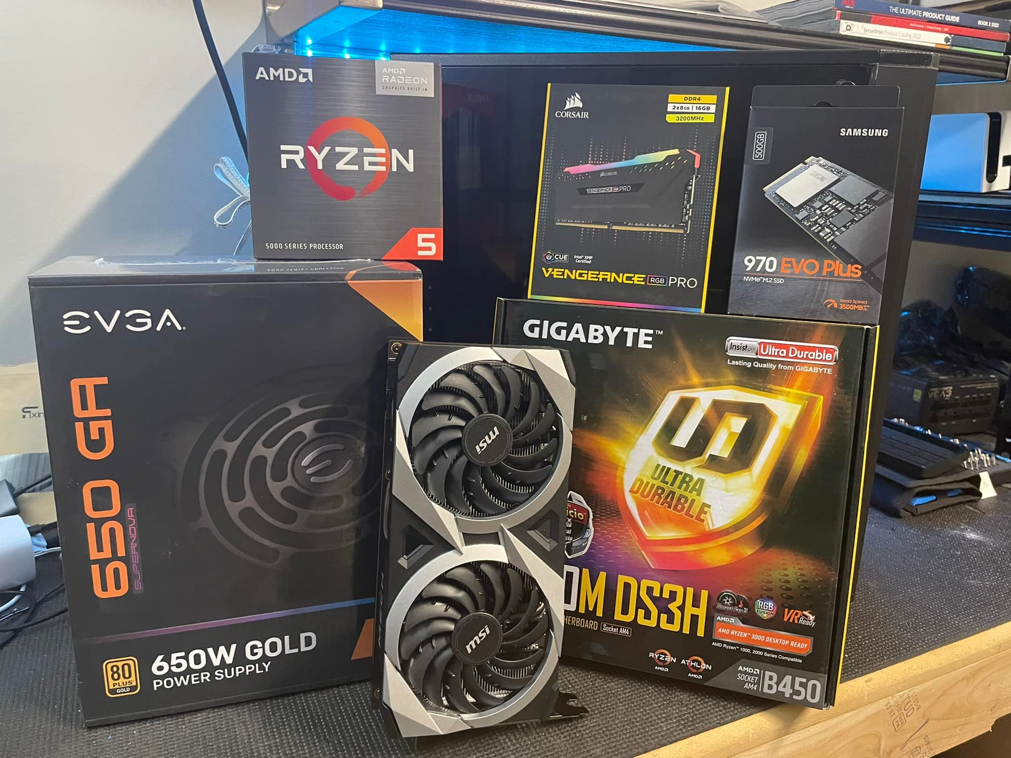 Ryzen 5 8500G PC build with XFX RX6700 graphics card
