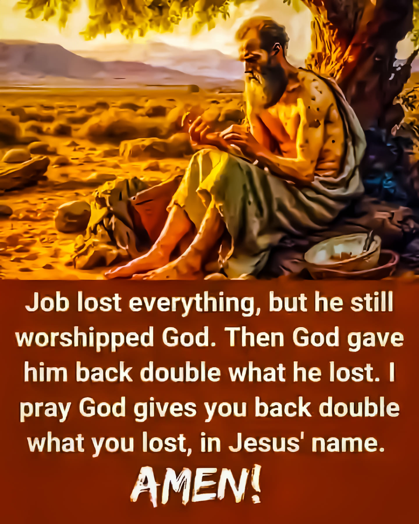 Ken - Job lost everything But he still worshipped GOD. Then GOD gave ...