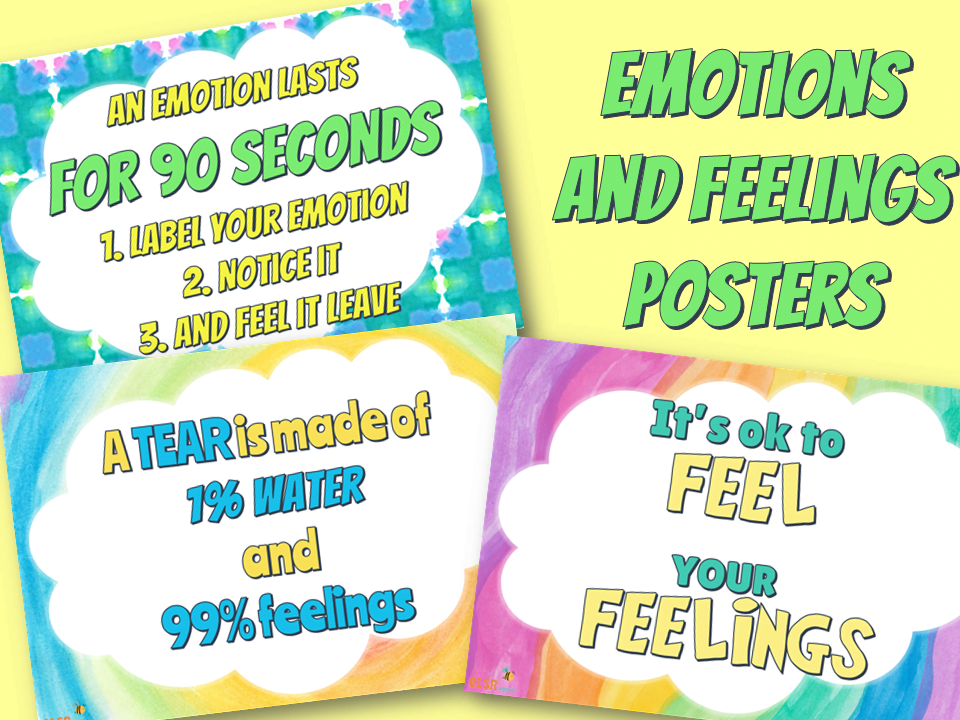 ELSA support - This is an emotions poster set with 20...