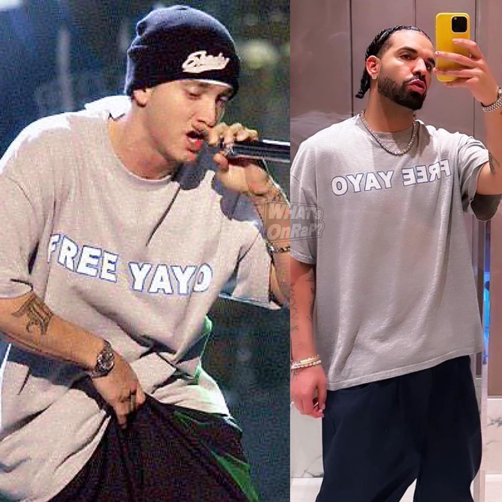 Young Eminem rocking a Tupac shirt (00s) ?