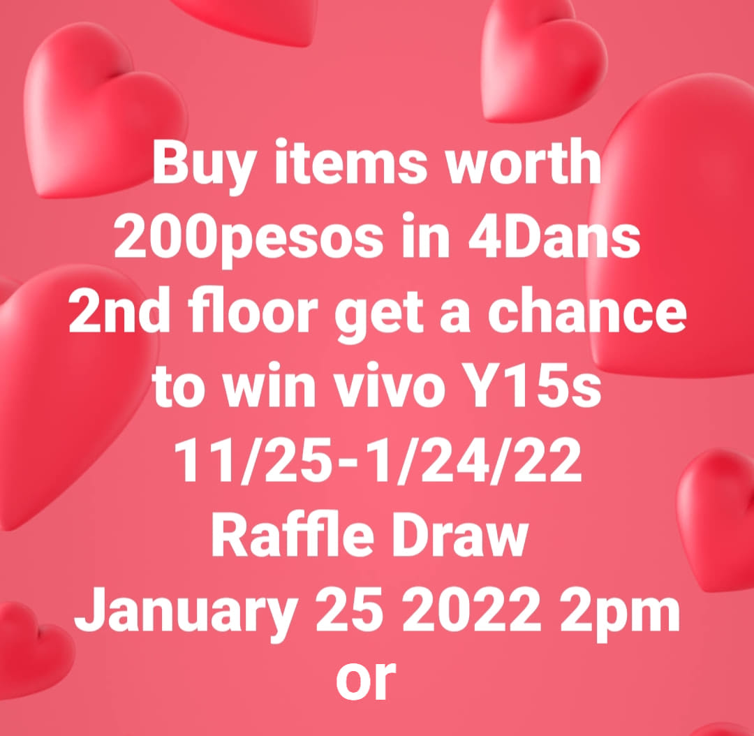 4 DANS - Mga suki may pa Christmas Raffle ulit tayo... | Facebook