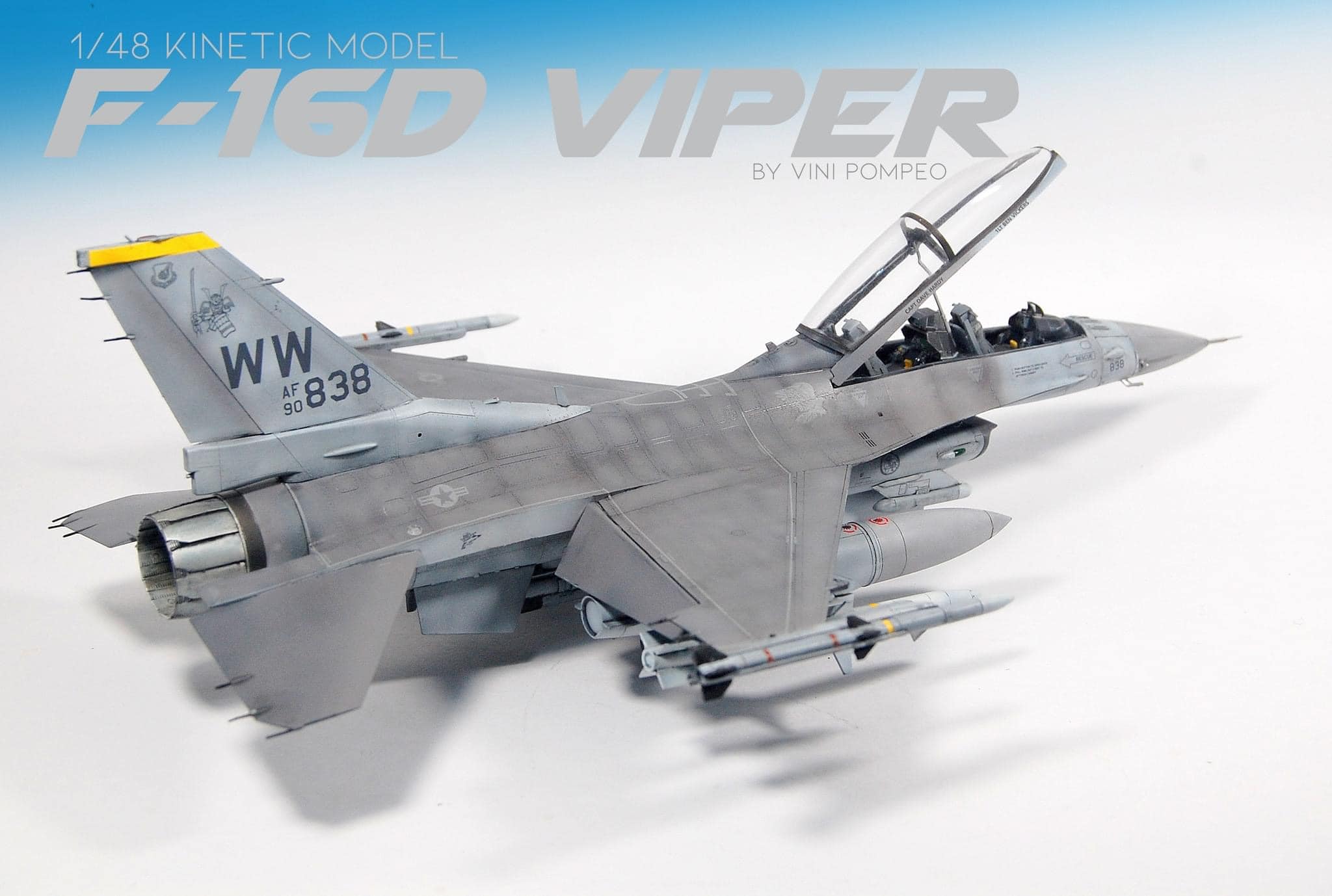 Kinetic Gold F-16D Viper 1/48 scale by Vini