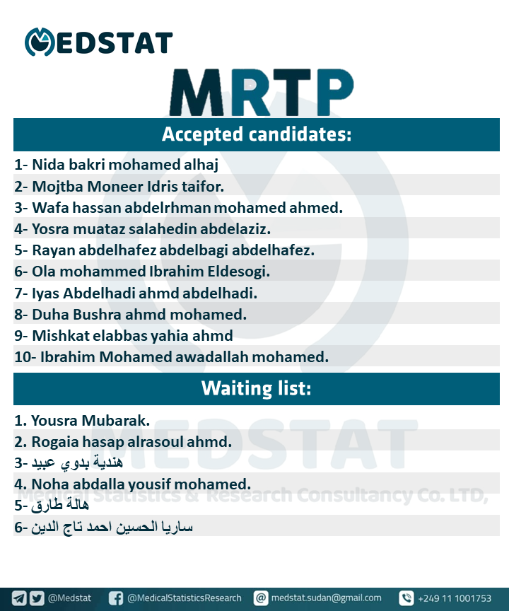 MedStat - We appreciate your enthusiasm for the MRTP; but,... | Facebook