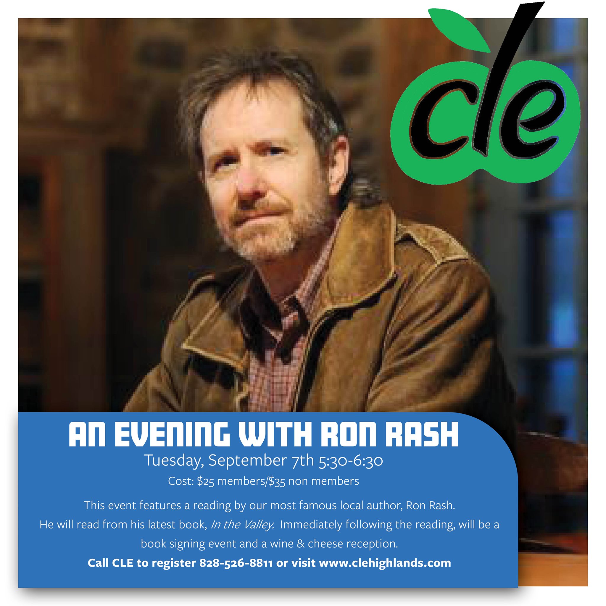 EXCITING NEWS!! Ron Rash is... - Center for Life Enrichment