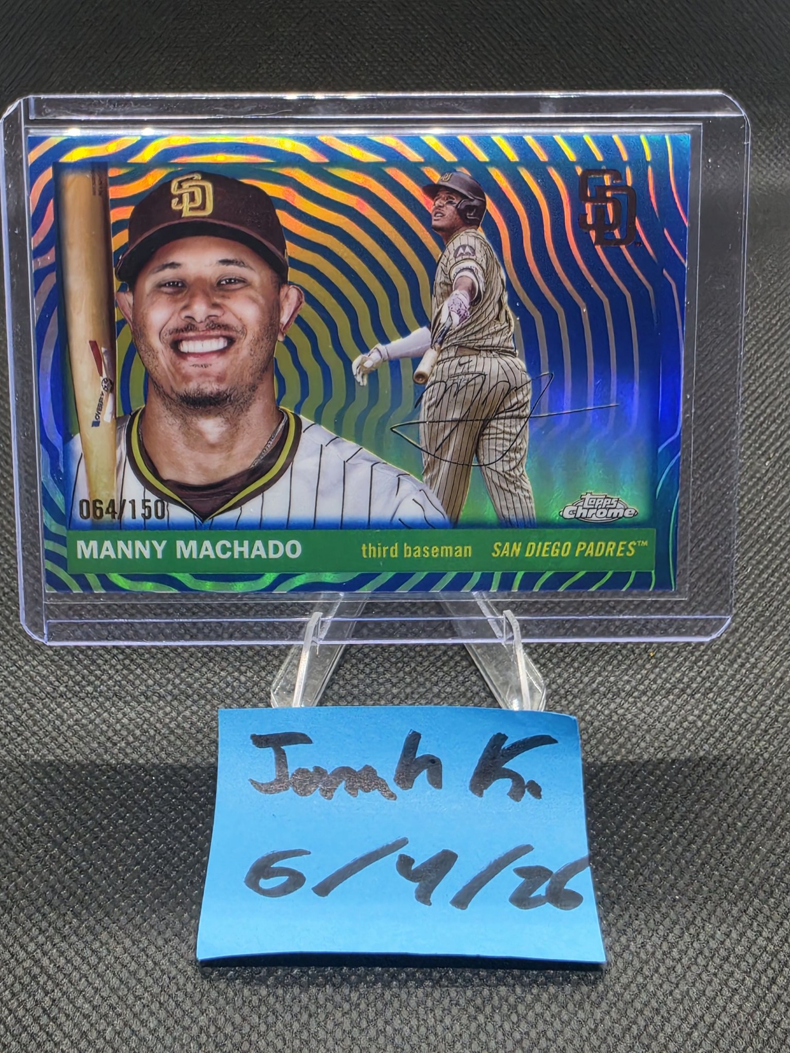 Manny Machado 2025 Topps Chrome Platinum Anniversary baseball card