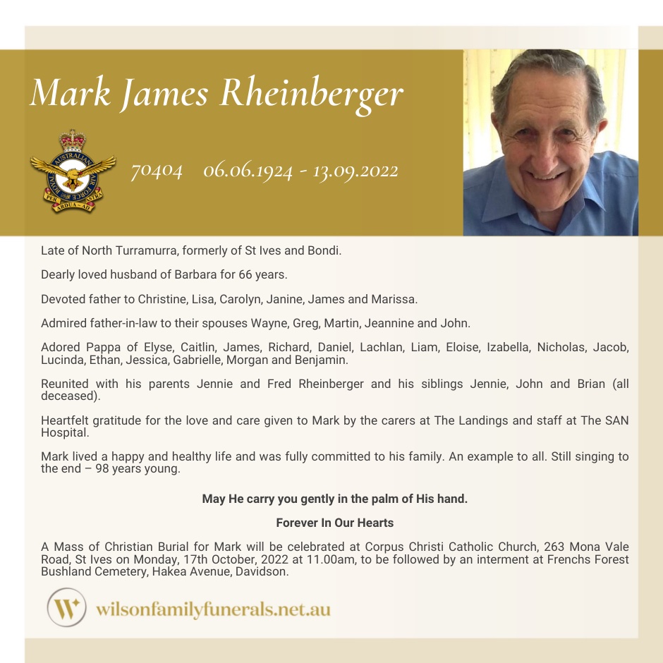 We encourage memories of Mark... - Wilson Family Funerals