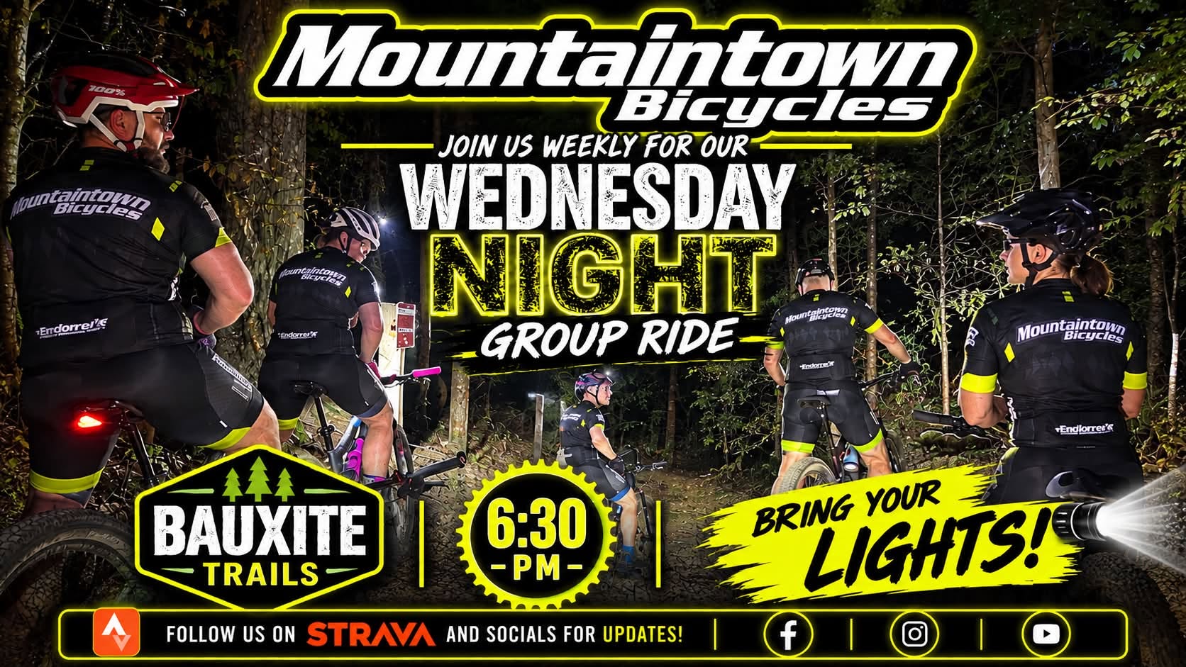Mountaintown Wednesday Night Group Ride @ Bauxite