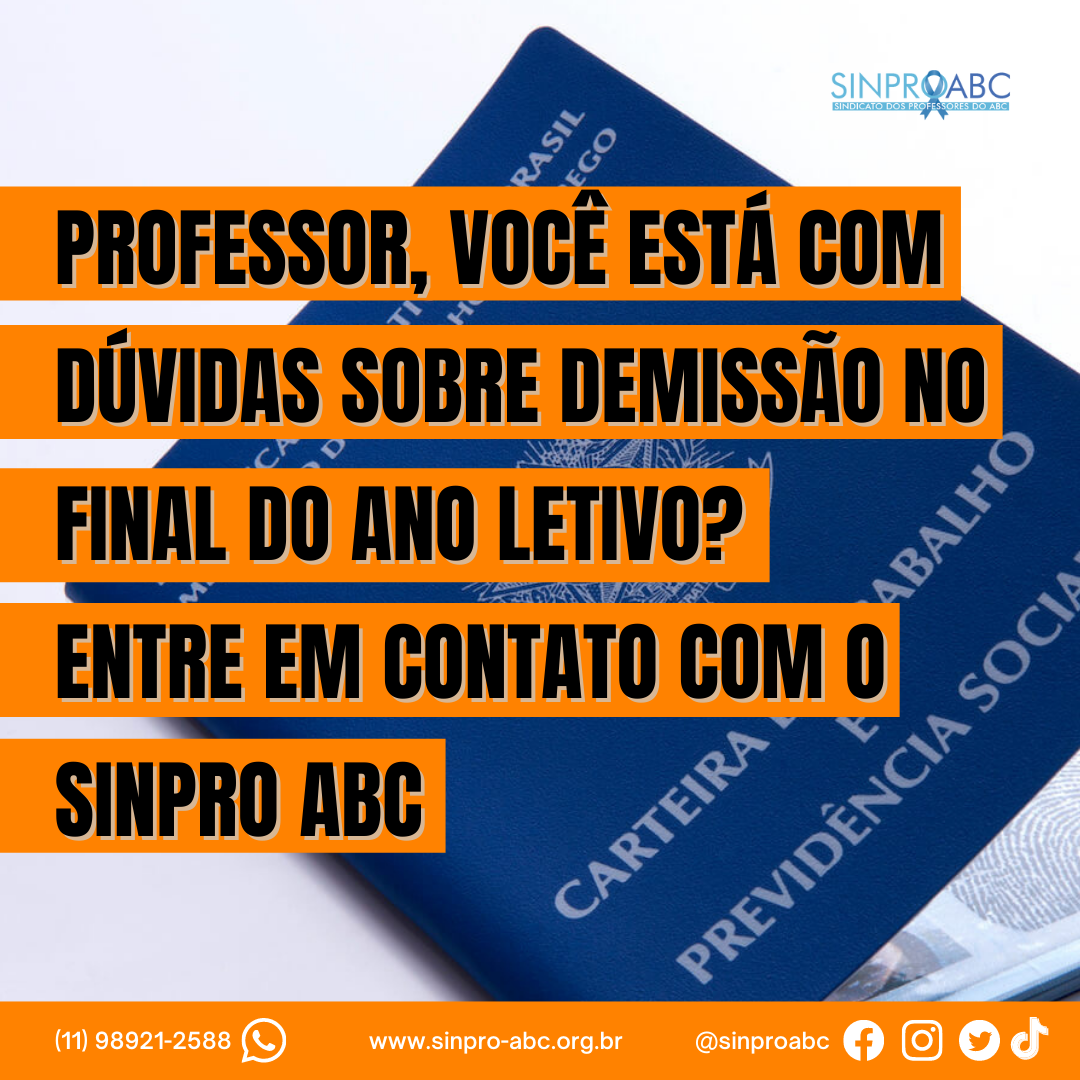 DÚVIDA... - Sindicato dos Professores do ABC - SINPRO ABC | Facebook