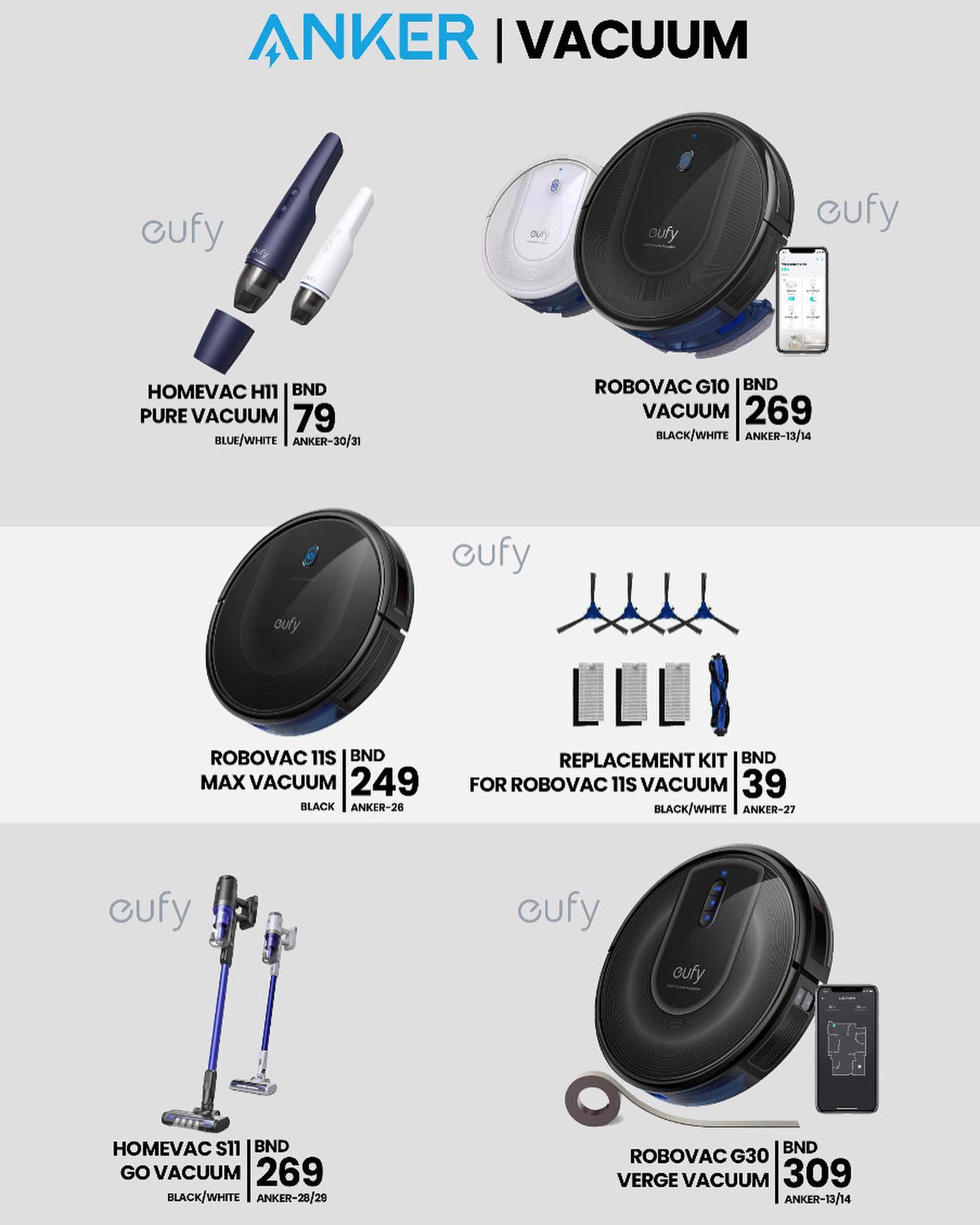 Eufy products are here to help you with your household needs! With 