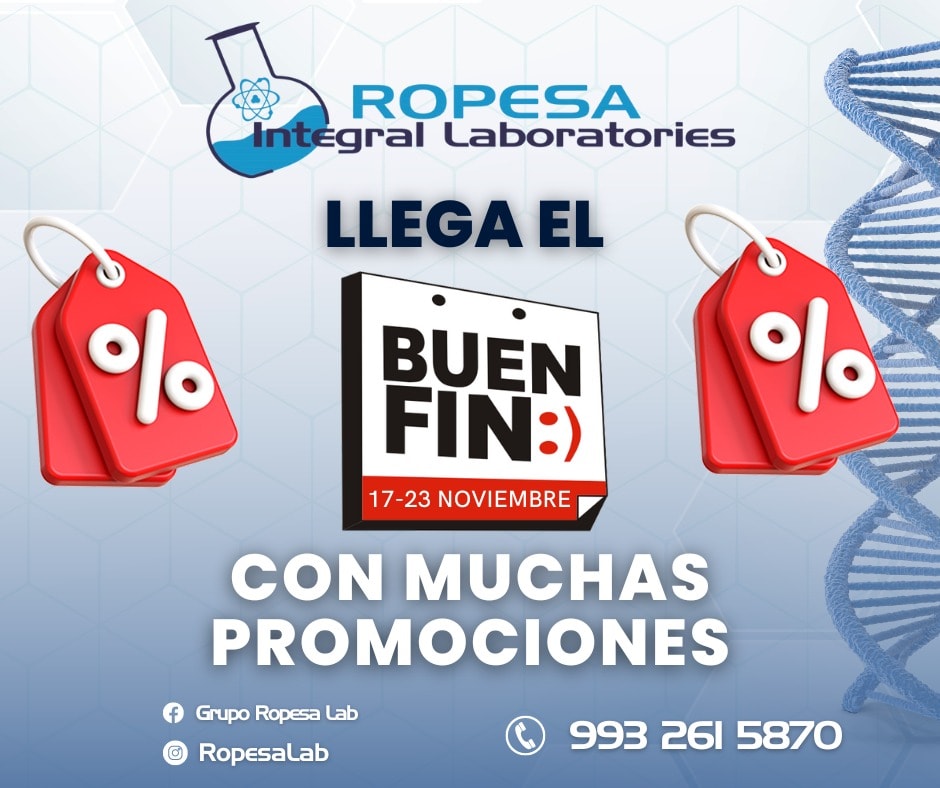 🔬🧫 ¡RECUERDA QUE SEGUIMOS DE BUEN FÍN!... - Grupo Ropesa Lab