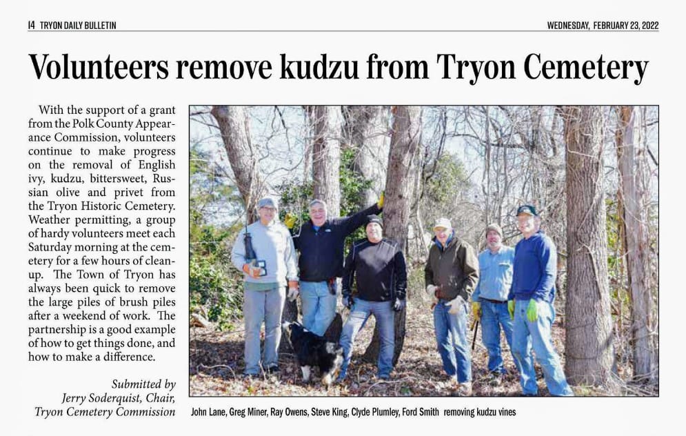 The Kudzu Warriors of... - Polk County Appearance Commission | Facebook
